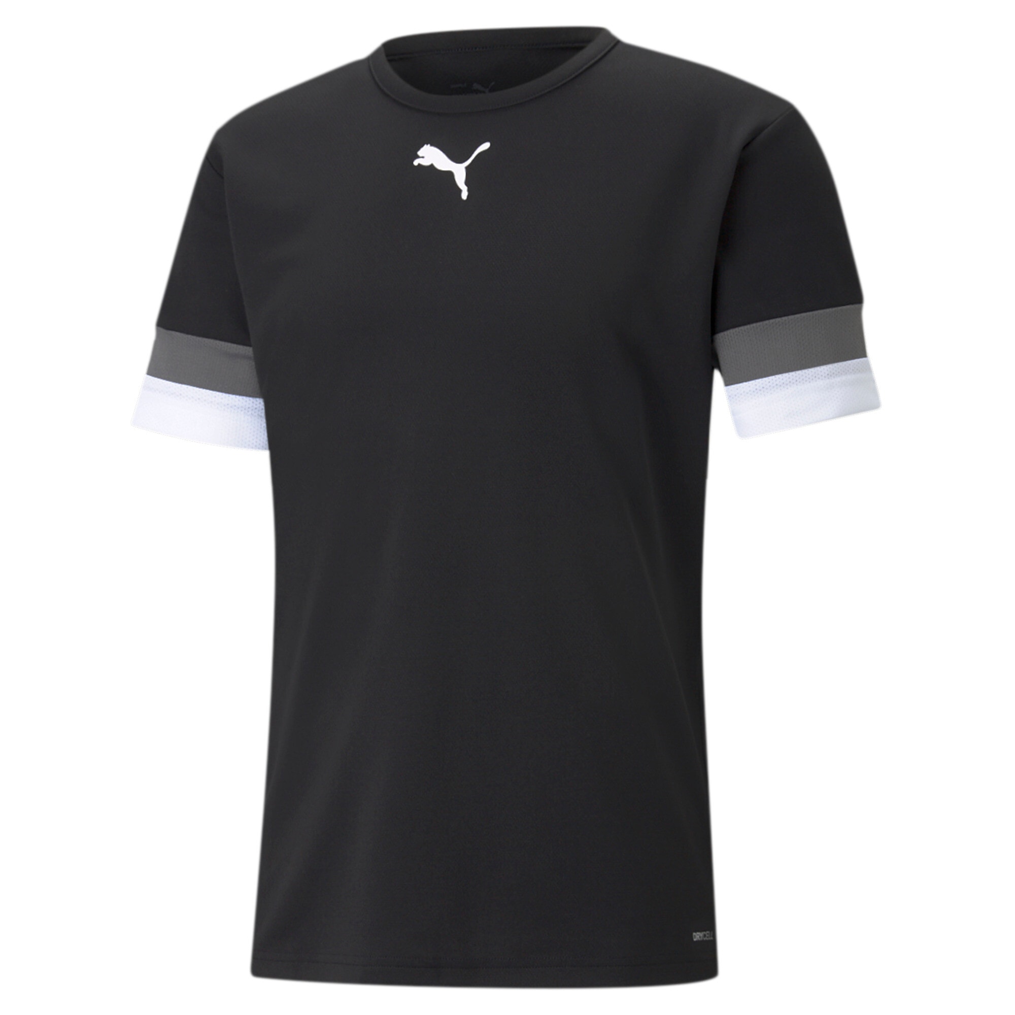 PUMA Maillot de foot »TEAMRISE JERSEY« Coupe régulière, col rond, détails en mesh aux manches