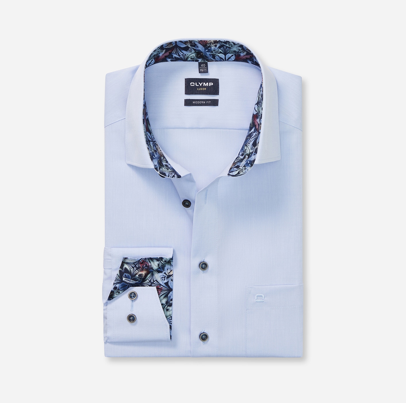 OLYMP Langarmhemd »Luxor modern fit« Businesshemd, modern fit, New-Kentkragen