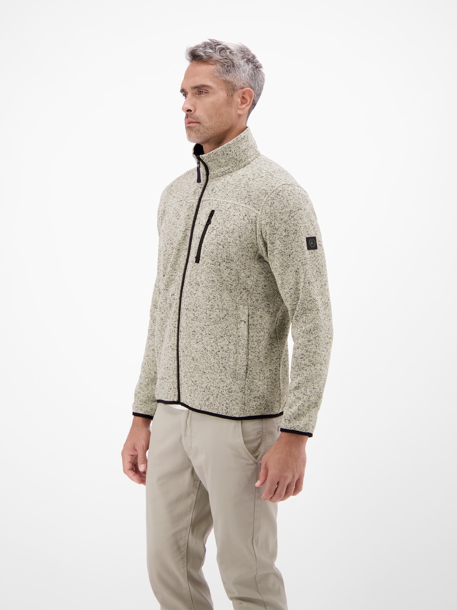 LERROS Sweatjacke »LERROS Fleecejacke für Herren - warm, leicht, urban«