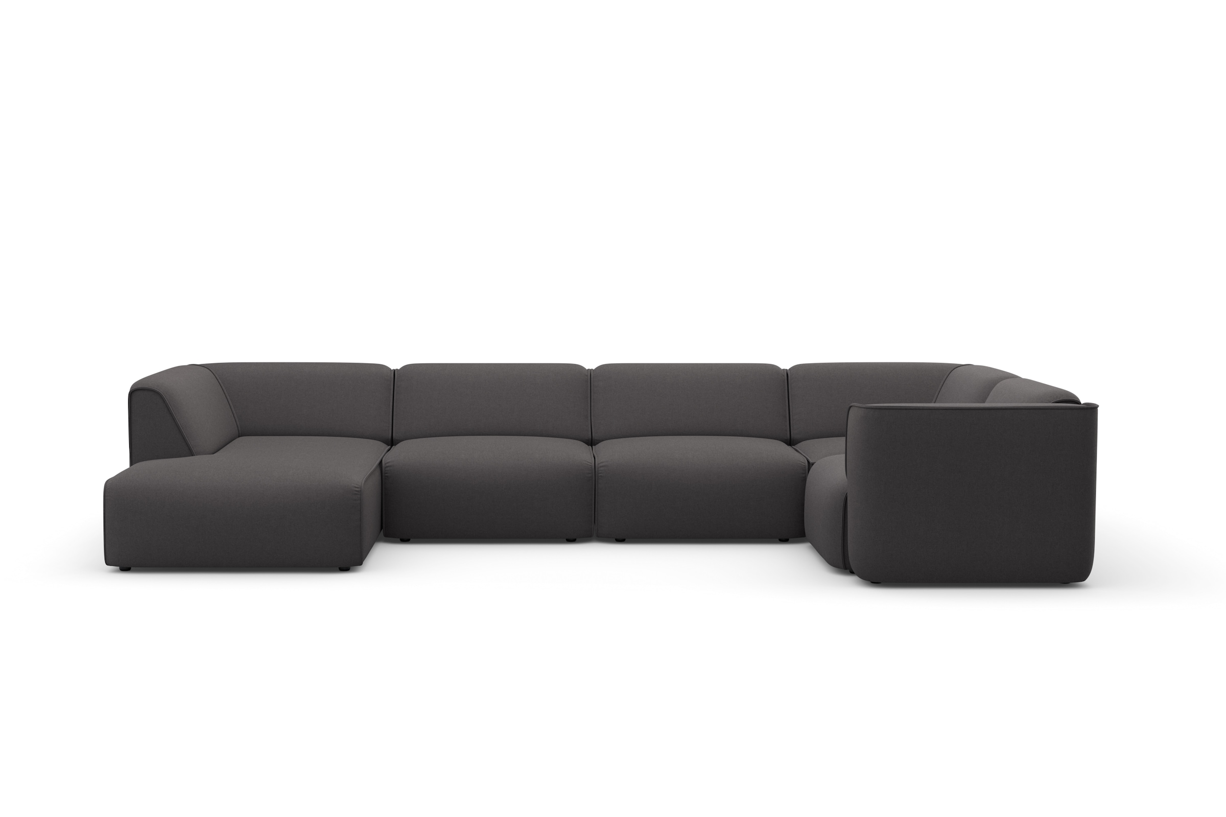 RAUM.ID Wohnlandschaft »Merid U-Form, jederzeit durch Module erweiterbar, B/T/H: 367/206/70 cm« als Modul oder separat verwendbar, für individuelle Zusammenstellung