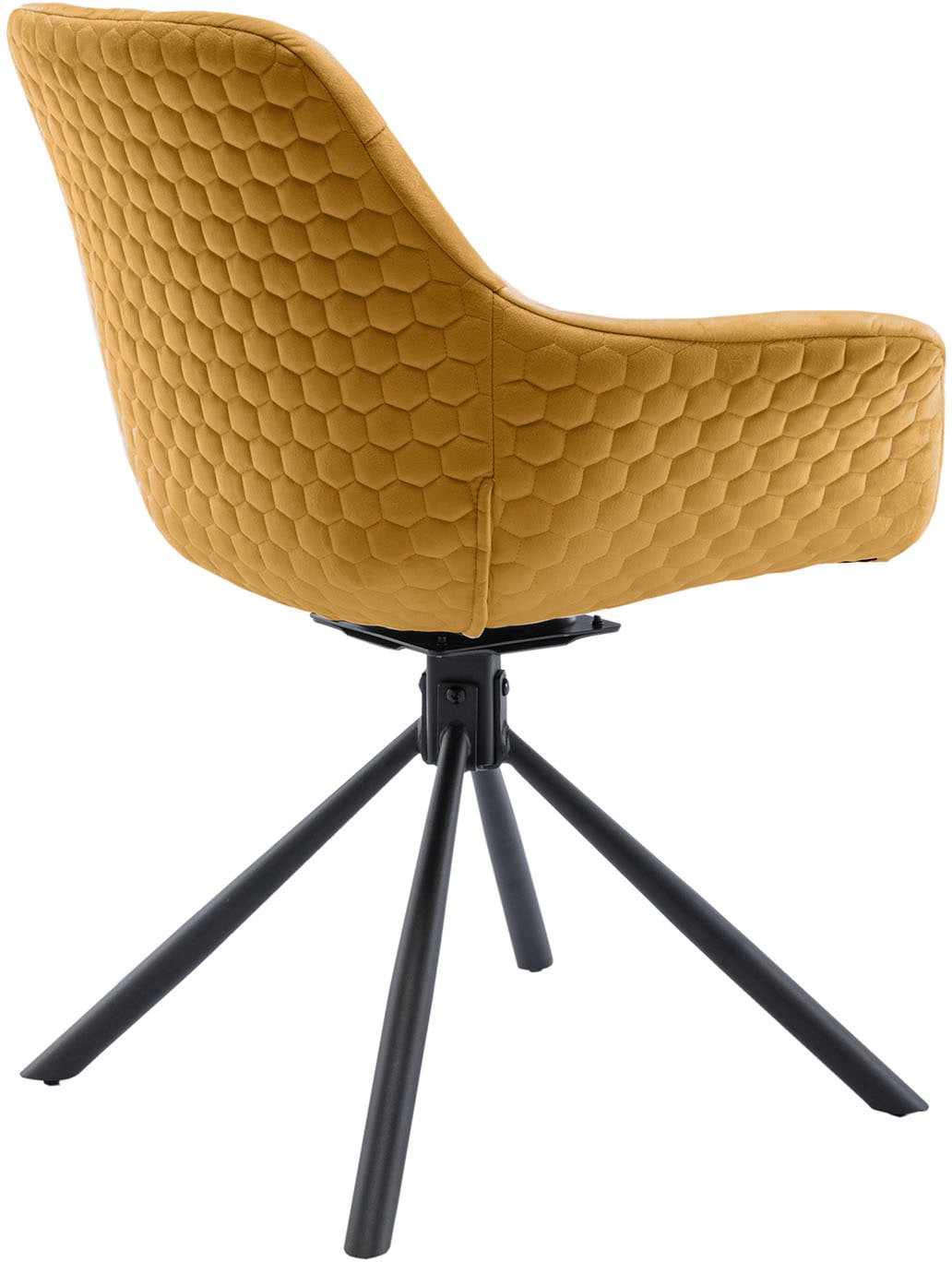 SalesFever Chaise de salle à manger »Rimini Armlehnstuhl: Sitzkomfort fürs Esszimmer« () 1 cuisEsszimmersessel, Rückseite mit Wabensteppung,360° Drehfunktion