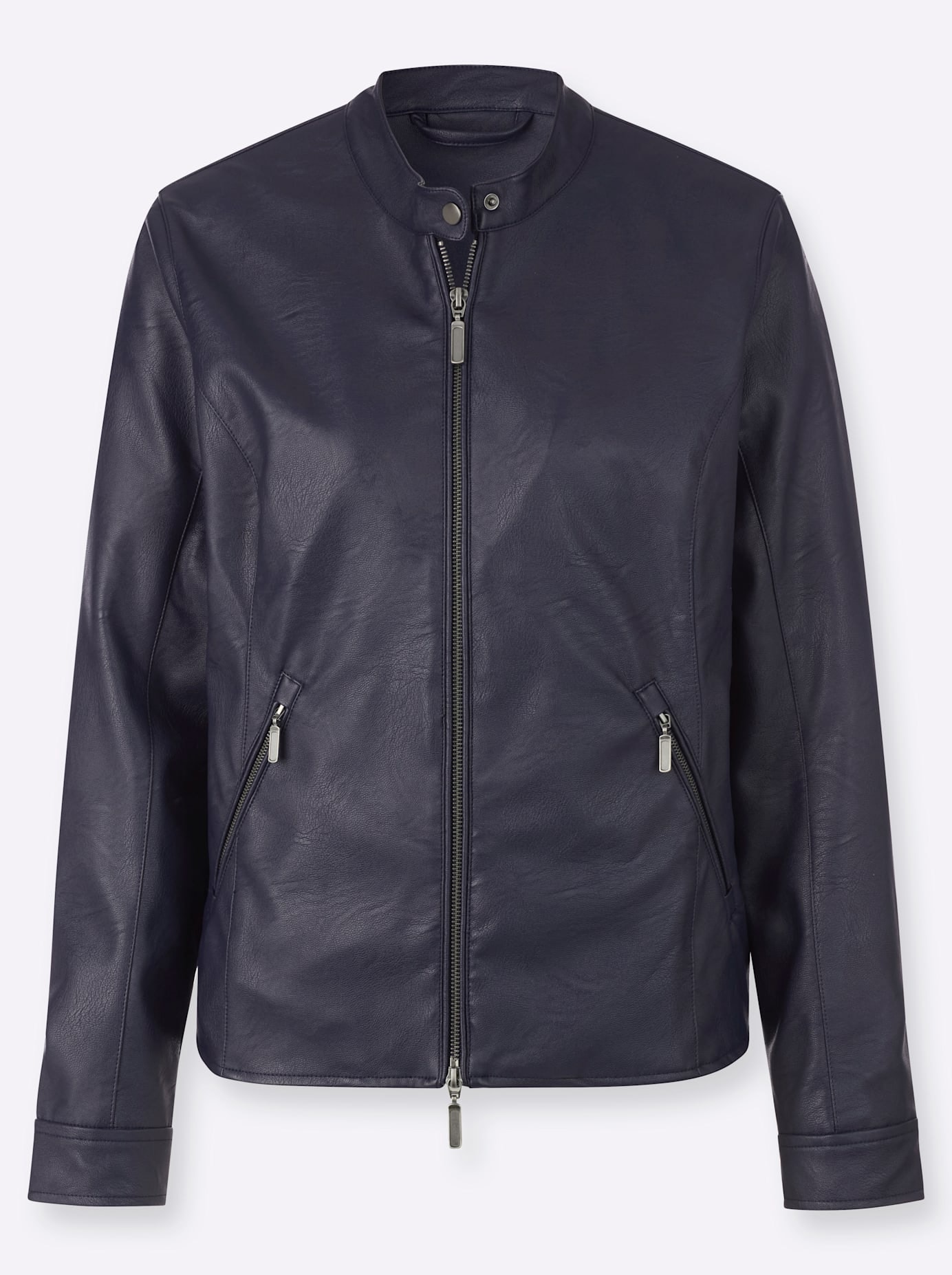 Inspirationen Veste en imitation cuir ohne Kapuze