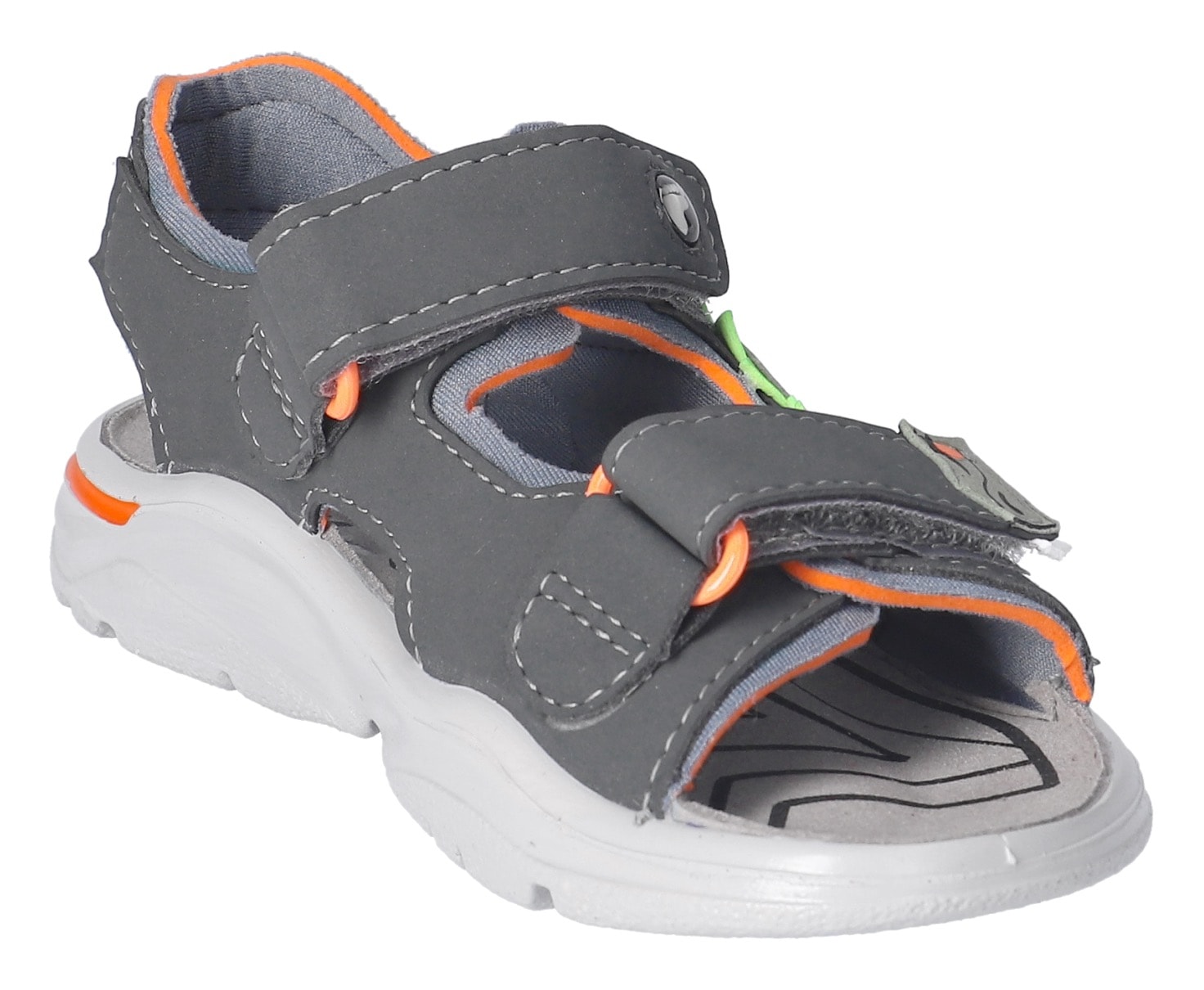 Ricosta Sandale »Raptor WMS: mittel«  , Sandale mit Klett, Dino-Print , Grössenschablone zum Download