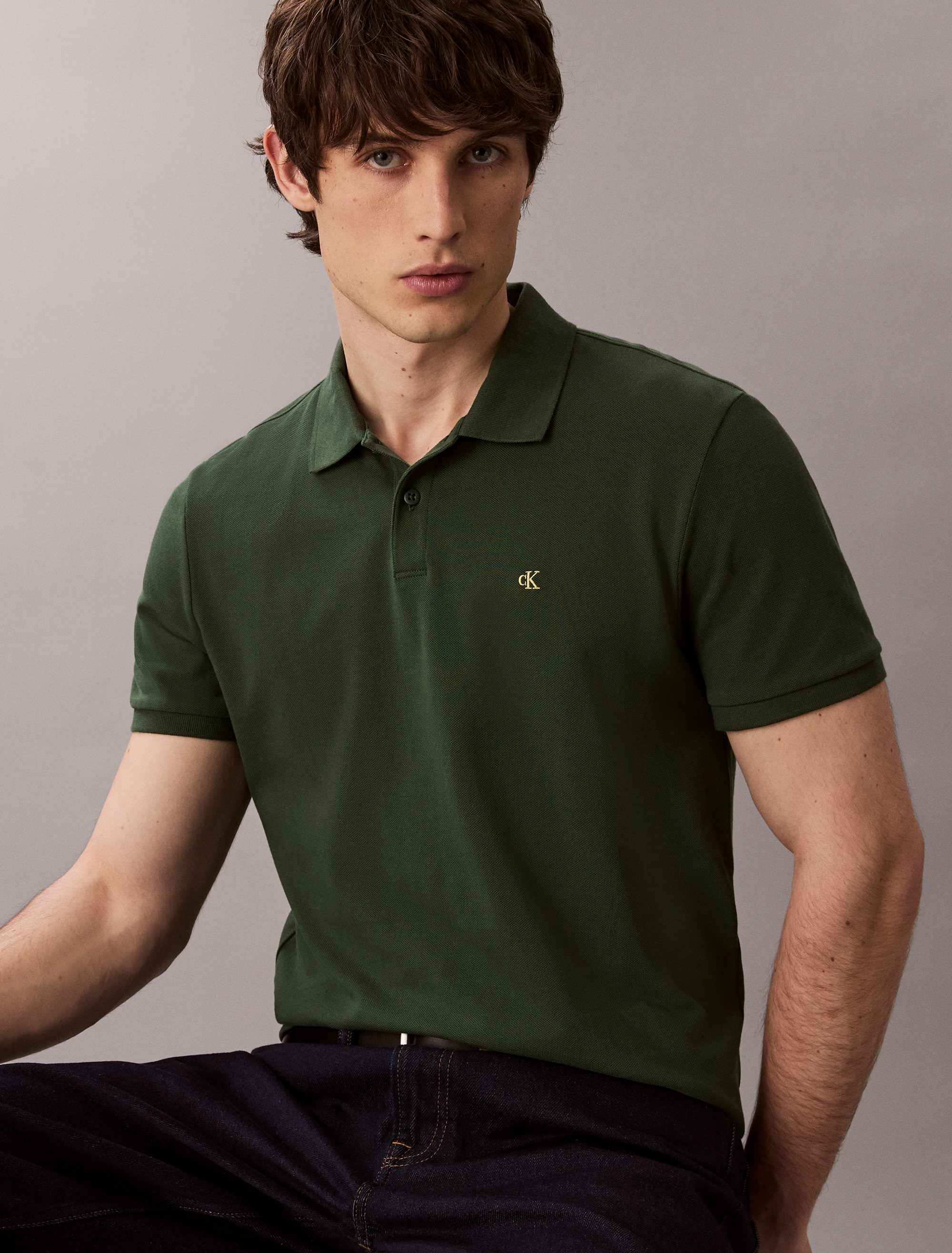 Calvin Klein Jeans Polo »SS CASUAL PIQUE CLASSIC POLO« Mit Rundhalsausschnitt