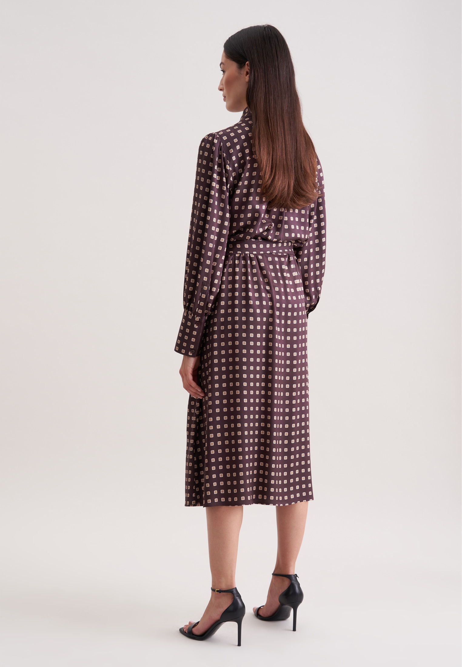 seidensticker Sommerkleid 1/1 Kragen Geometrische Muster