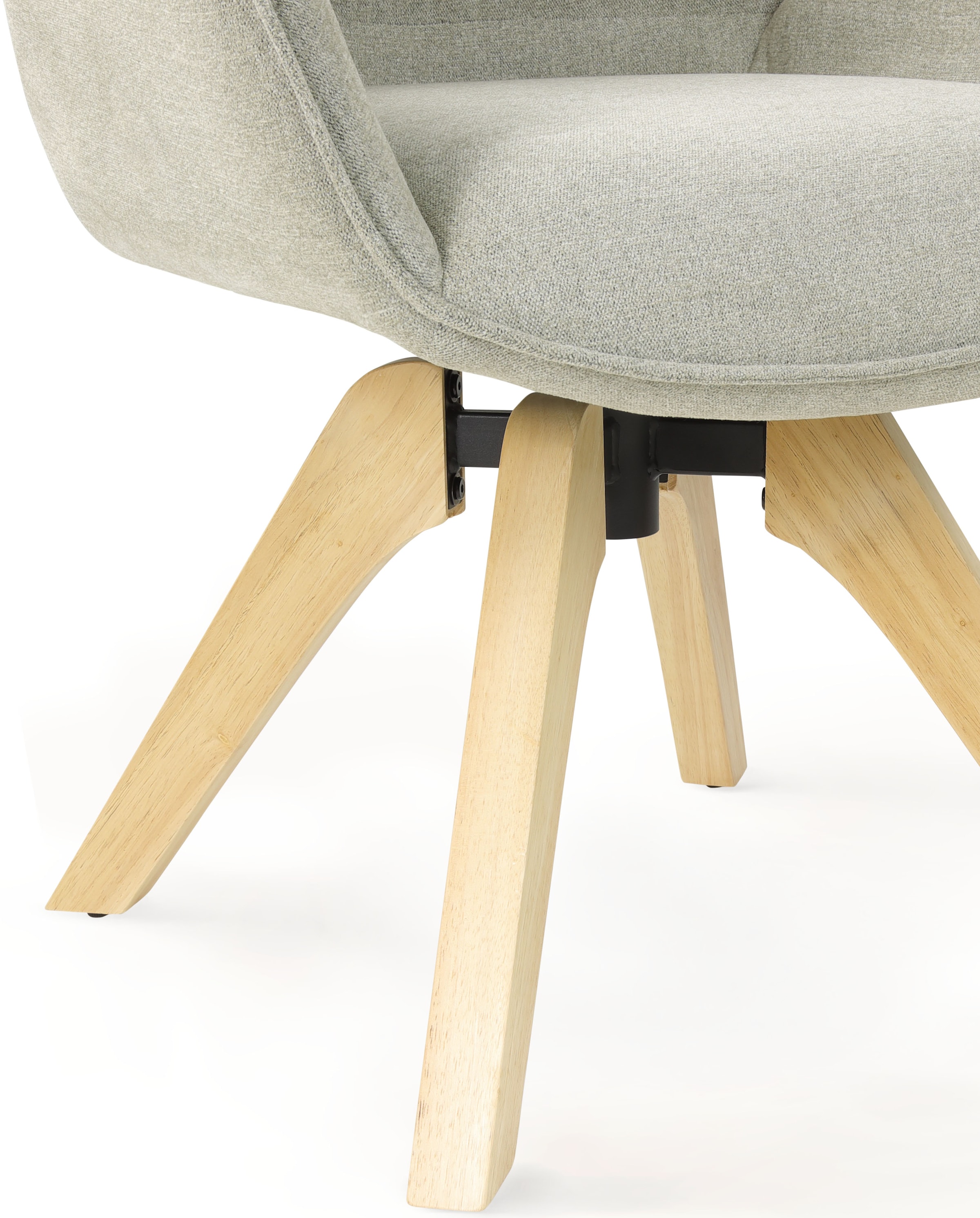 TOM TAILOR HOME Chaise avec accoudoirs »WINGS ARMCHAIR« (Set) 2 cuismit Armlehnen, drehbar, Rückholfunktion, Massivholzgestell