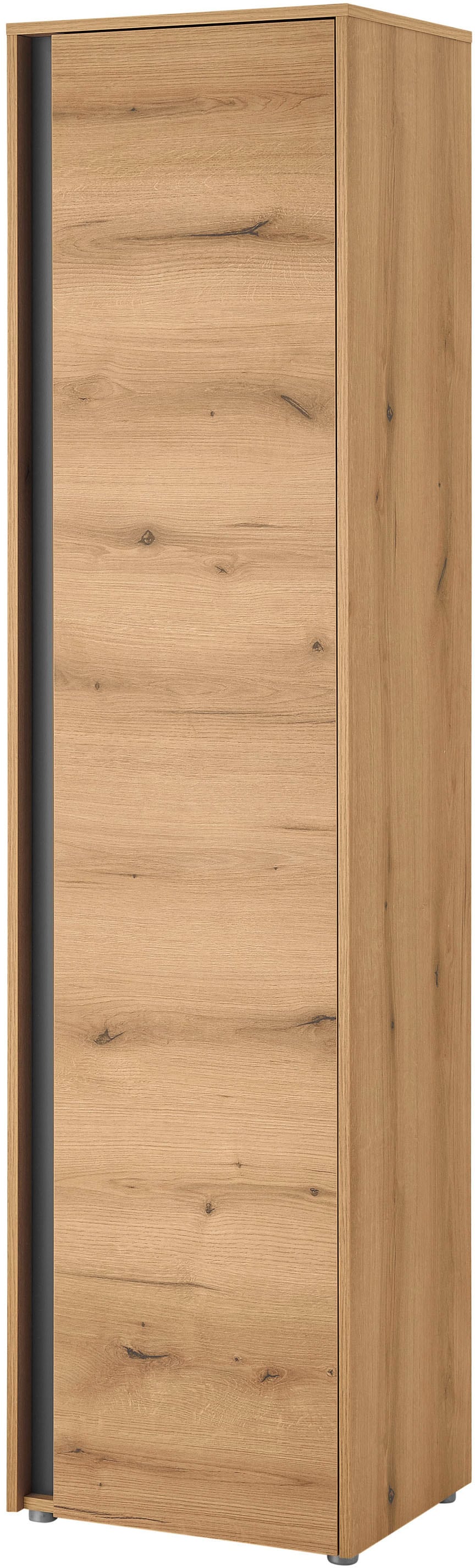 Home affaire Garderobenschrank »GiRON/CiTY, moderner Schrank, Schuhschrank mit Stauraum« 9 Einlegeböden, 10 Fächer, Tür beidseitig montierbar, 50 cm breit