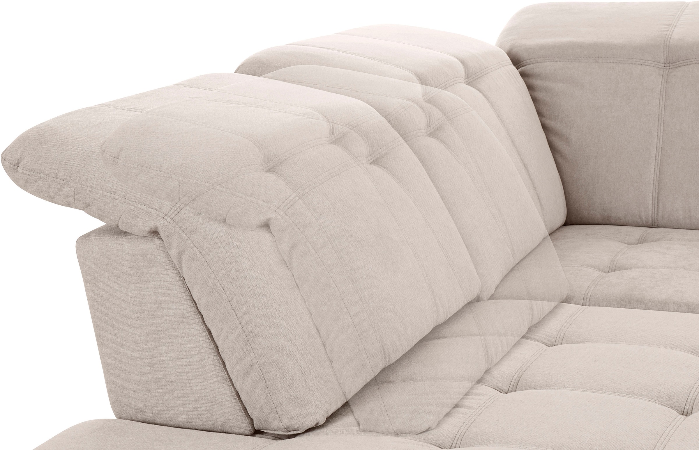 COTTA Wohnlandschaft »Holiday U-Form mit Sitztiefen-, Armteil- und Kopfteilverstellung« wahlweise mit Bettfunktion & Bettkasten