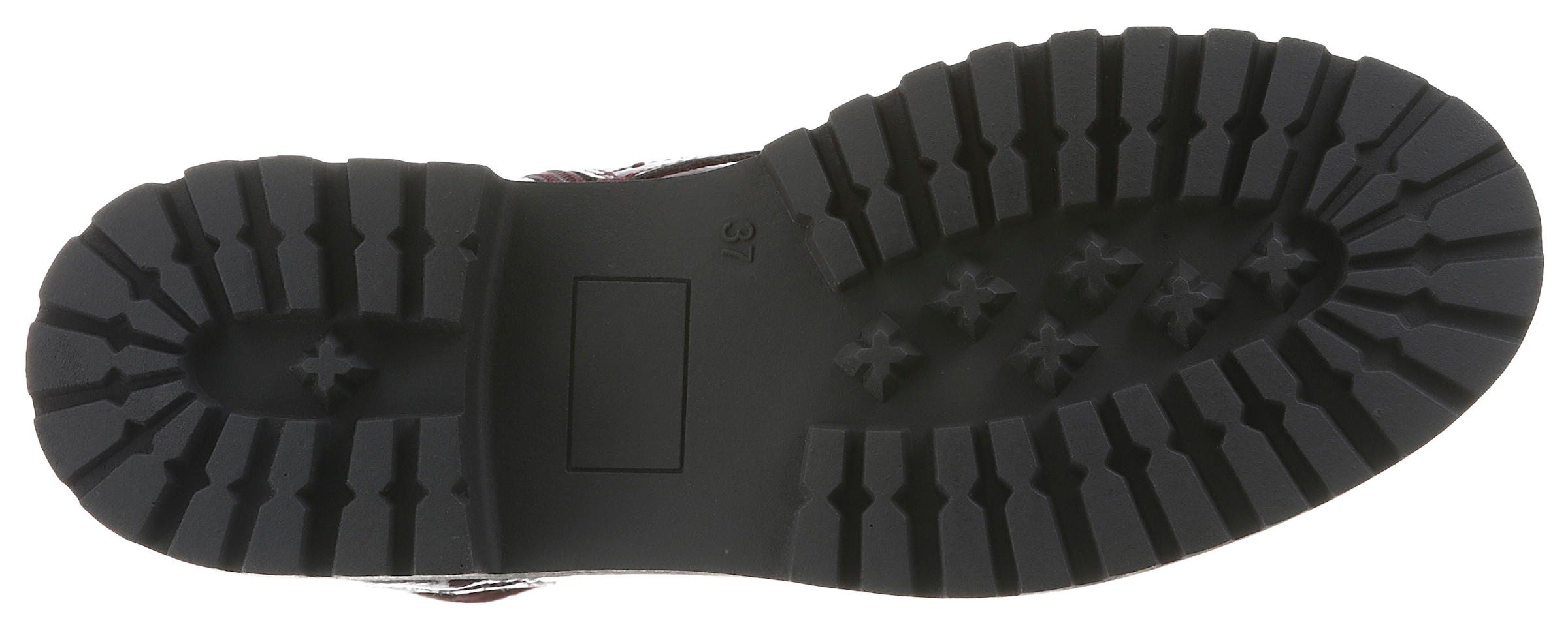 Aniston SHOES Schnürboots  Ankle Boots mit Reissverschluss, in Glanz-Optik - NEUE KOLLEKTION