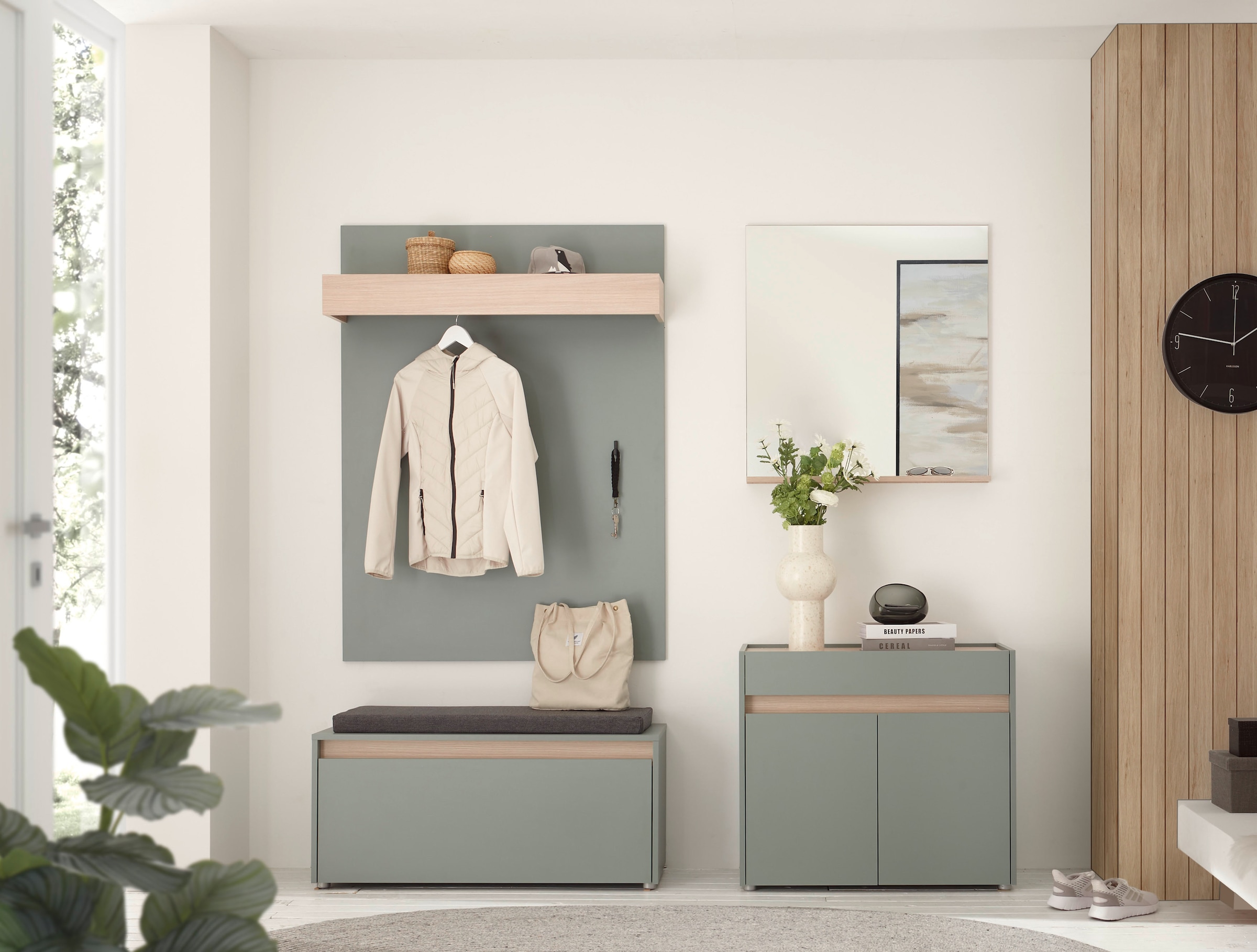 Home affaire Garderoben-Set »GIRON/CiTY, moderne Garderobe, Komplettset mit viel Stauraum« Komplett-Set, 4 Stk. tlg.