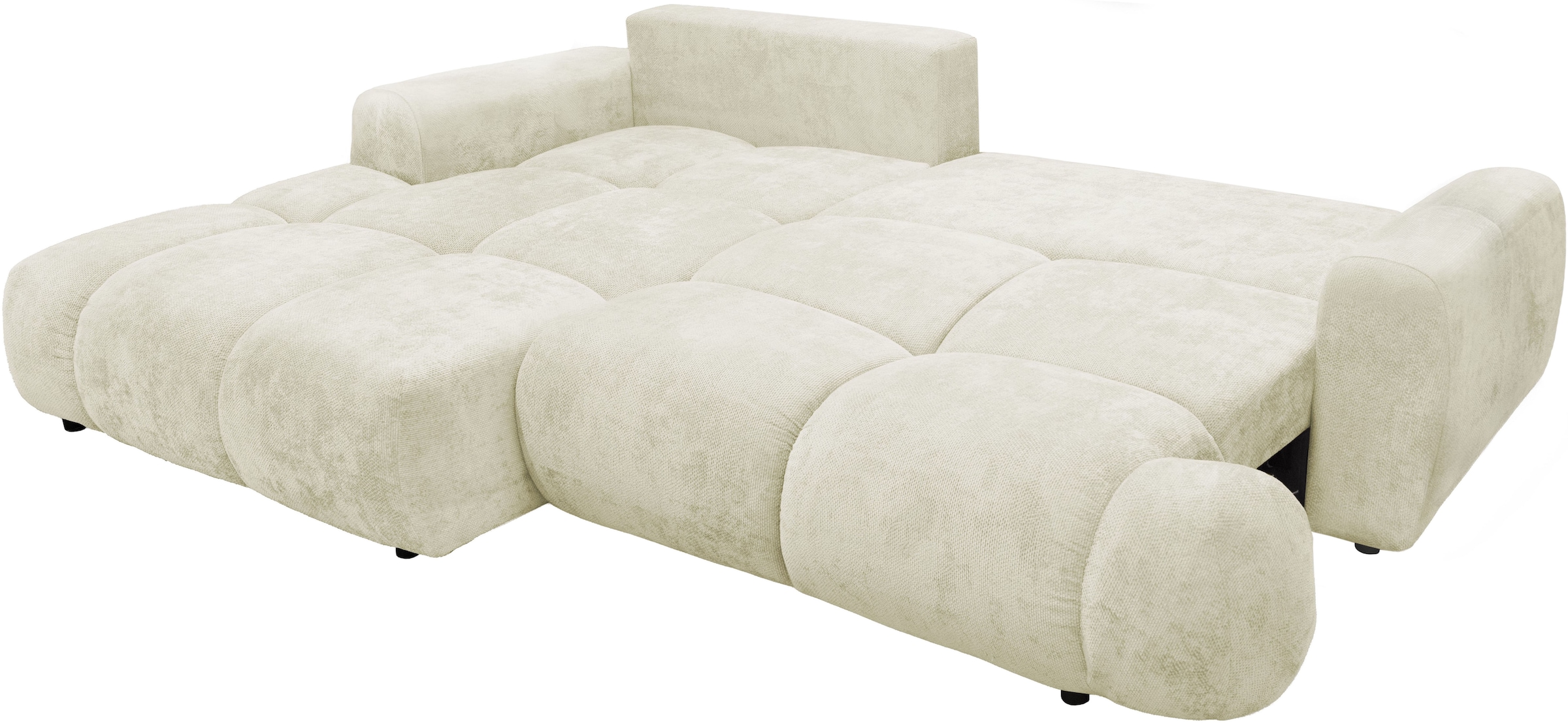 exxpo - sofa fashion Canapé d'angle inkl. Bettfunktion und Bettkasten,toller Sitzkomfort, Steppung im Sitz