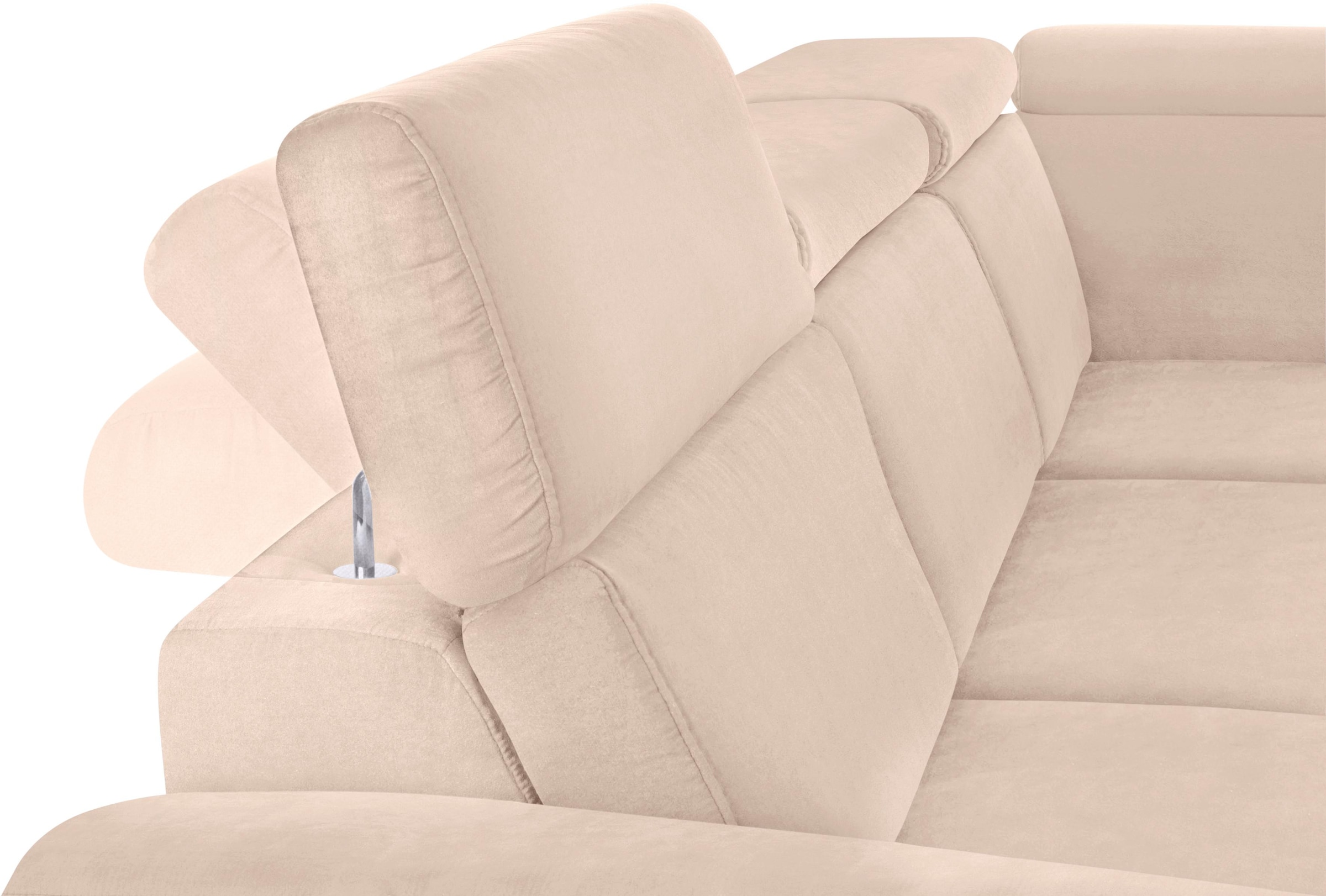 sit&more Canapé d'angle »Arngast L-Form« inklusive Kopfteilverstellung und Federkern