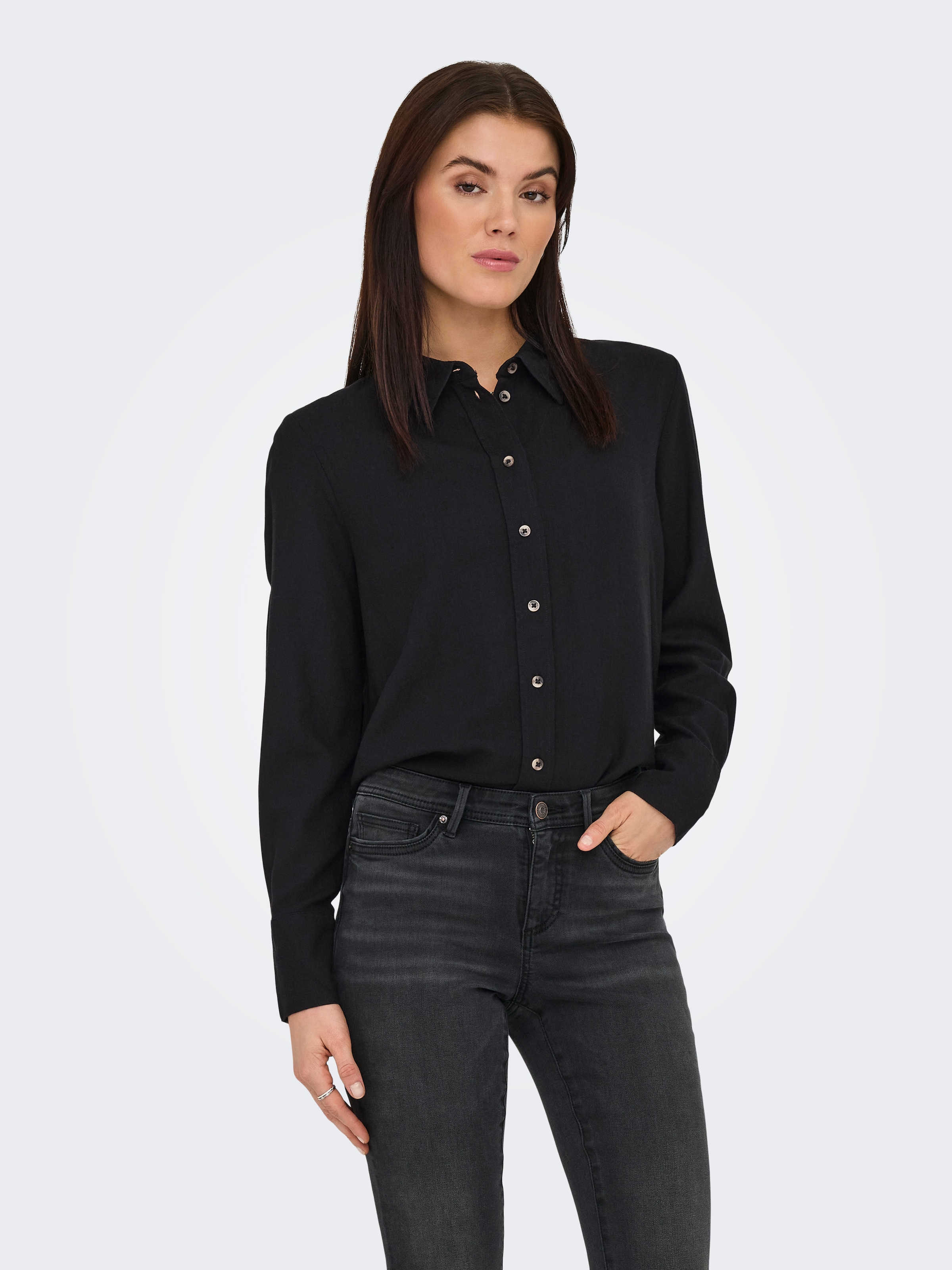 JDY Hemdbluse »JDYSAY L/S LINEN LOOSE SHIRT WVN NOOS«