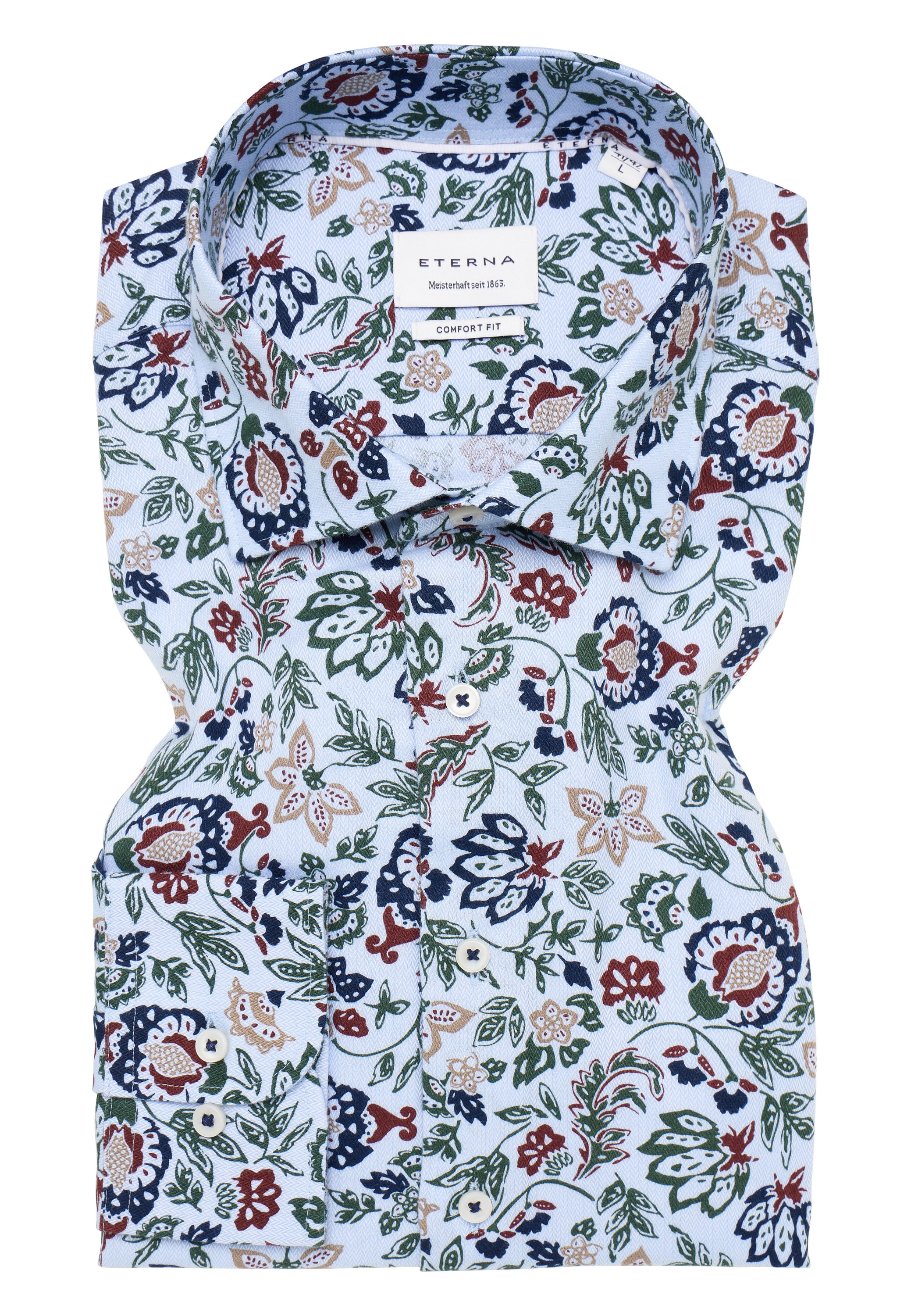 Eterna Langarmhemd »COMFORT FIT« EASY IRON (bügelleicht)