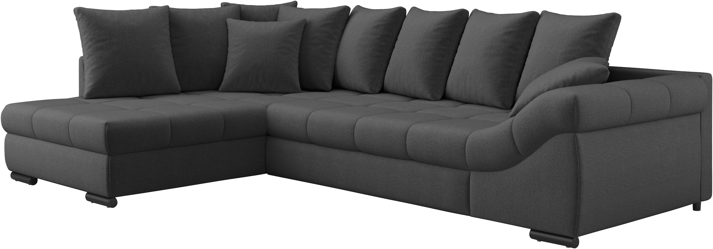 Mr. Couch Canapé d'angle »Pietro, L-Form, mit Bett, wahlweise mit Kaltschaum« mit Bett und wahlweise mit Kaltschaum