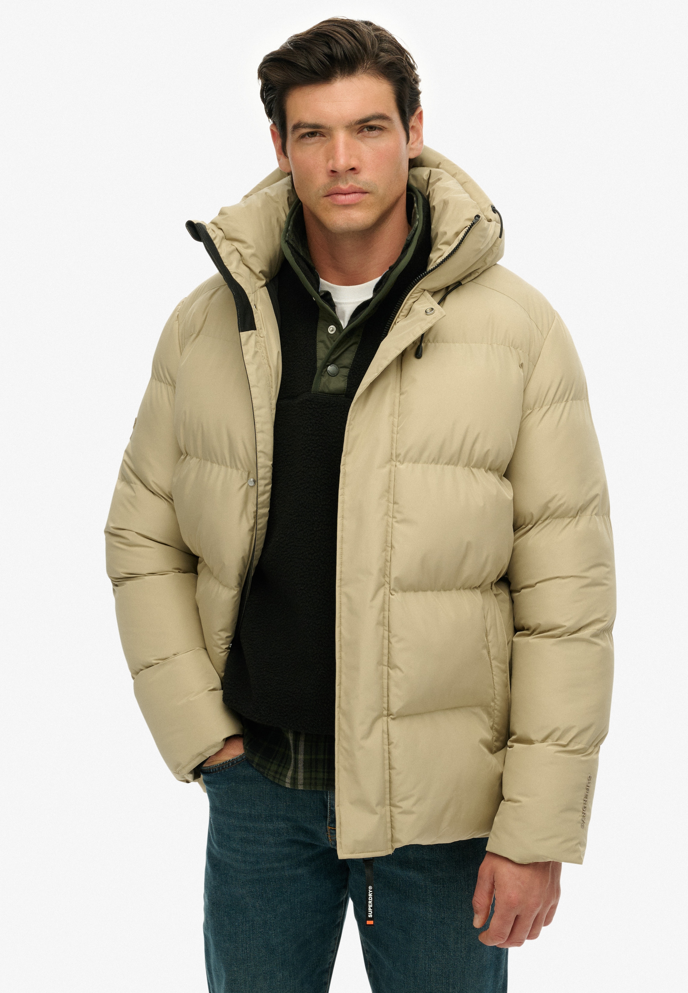 Superdry Veste matelassée »HOODED 5 BAFFLE SPORTS PUFFER« mit Kapuze