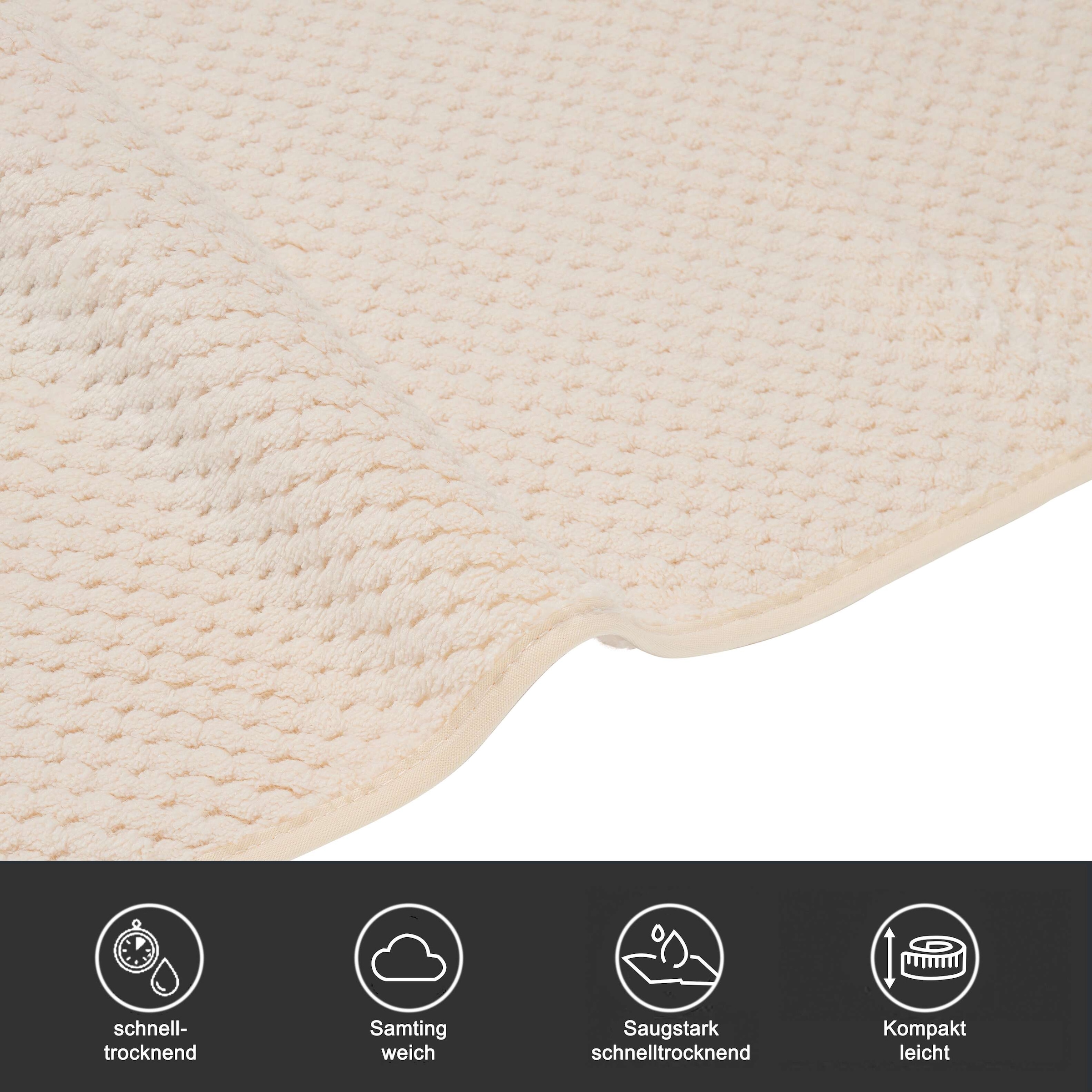 GOODproduct Handtücher »Parris, diverse Grössen, ideal als Sporthandtuch, Reisehandtuch« sehr leicht, kompakt, schnelltrocknend, Mikrofaser, mit Waffelmuster