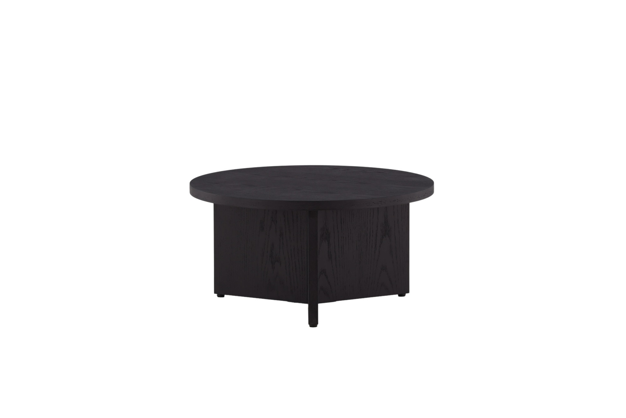 Venture Home Table basse »Saltö, runder Couchtisch in Holzfurnier-Optik, Ø 85 cm« Sofatisch, Furnier, rund, gepflegt, behaglich, edel