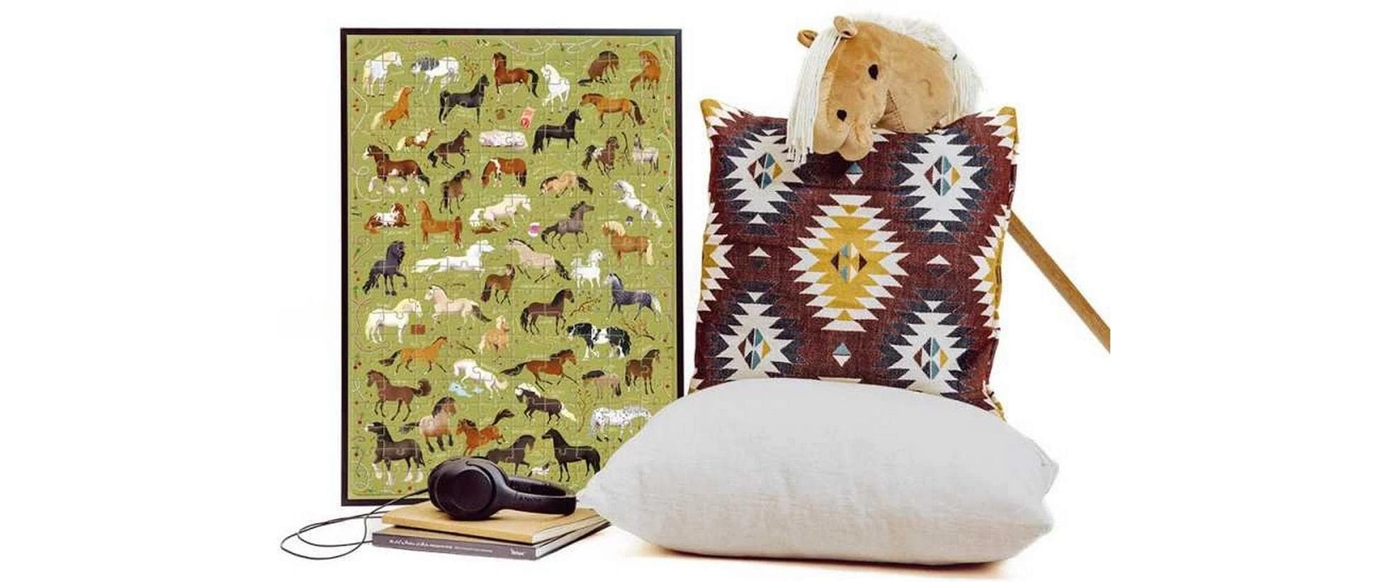   Puzzle »Banana Panda Puzzlove Horses Pappe 200 Teile Klassisch« Englisch, Multilingual