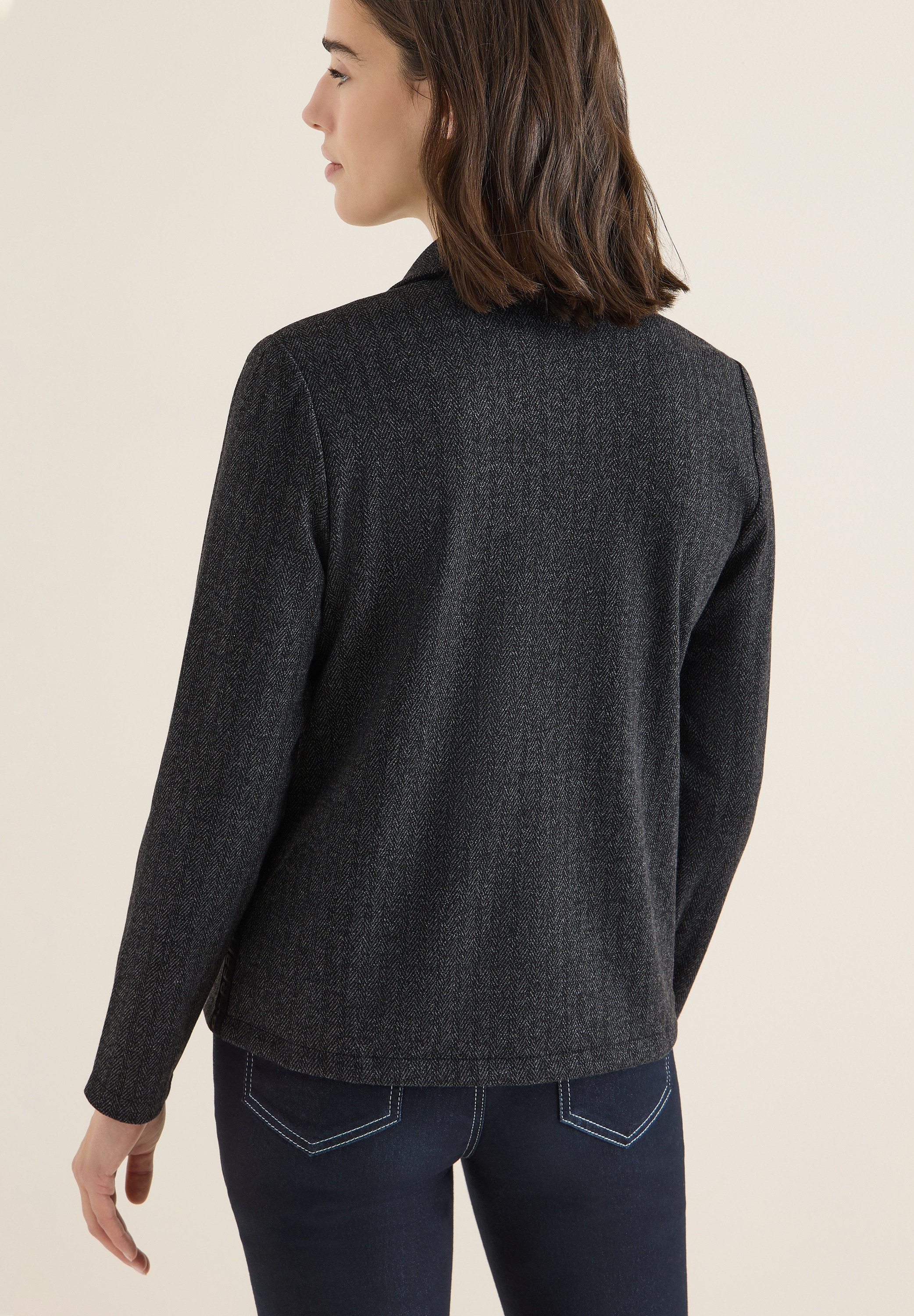 Cecil Kurzblazer mit Herringbone Muster