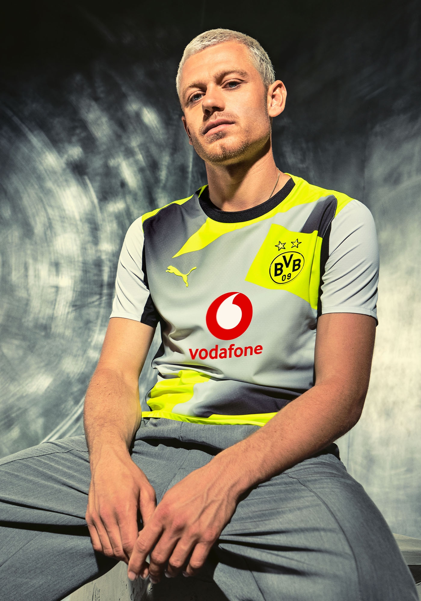 PUMA Fussballtrikot »BVB AWAY JERSEY REPLICA« Fussball, Kurzarm, sportlicher Stil, mit Rundhalsausschnitt