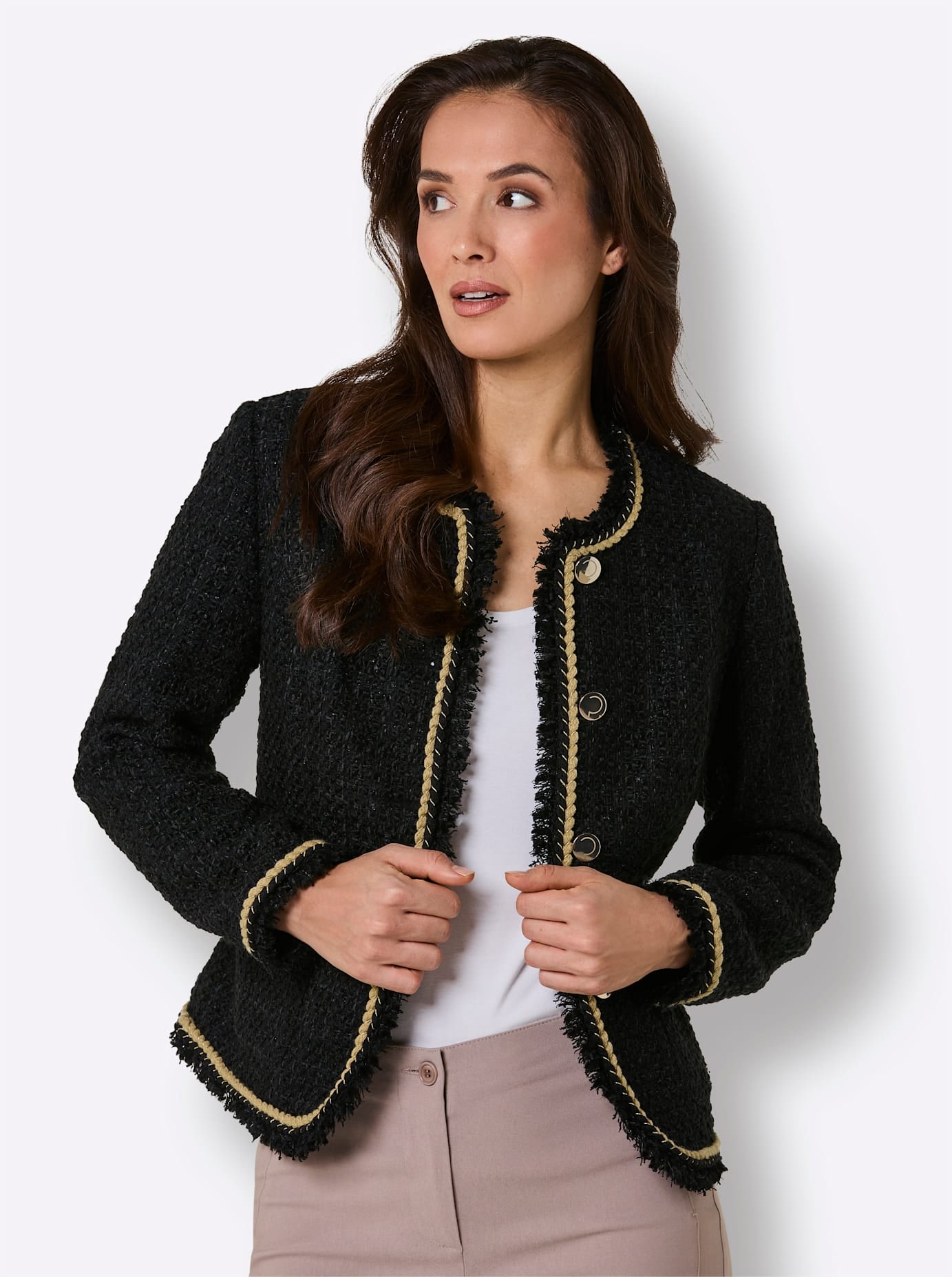 CREATION L PREMIUM Veste blazer »Woll-Mix-Bouclè-Blazer«