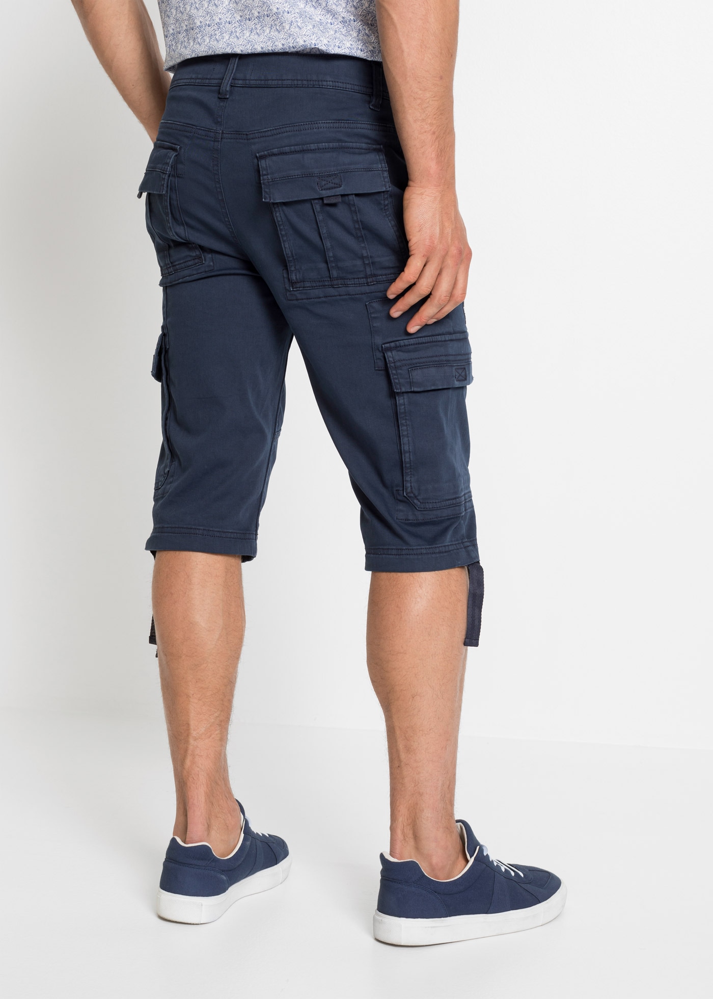 bonprix Bermudas longs  aus leichter Baumwollqualität, mit Elasthan-Anteil, regular fit