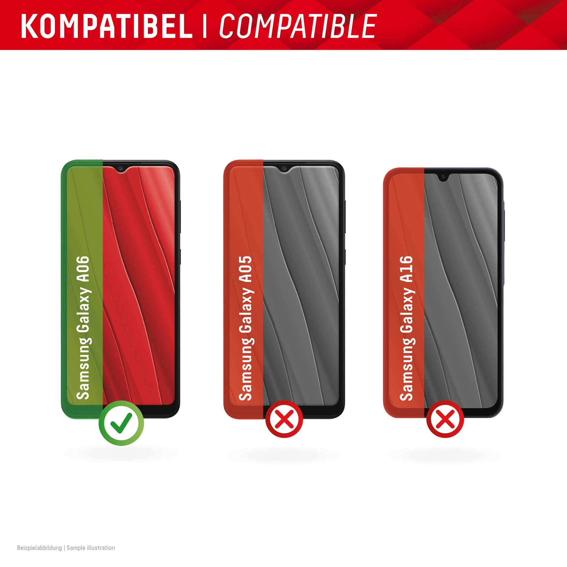 Displex Verre de protection d'écran »Smart Glass« für Samsung Galaxy A06 Displayschutzfolie, Schutzfolie, Bildschirmschutz, kratz- & stossfest