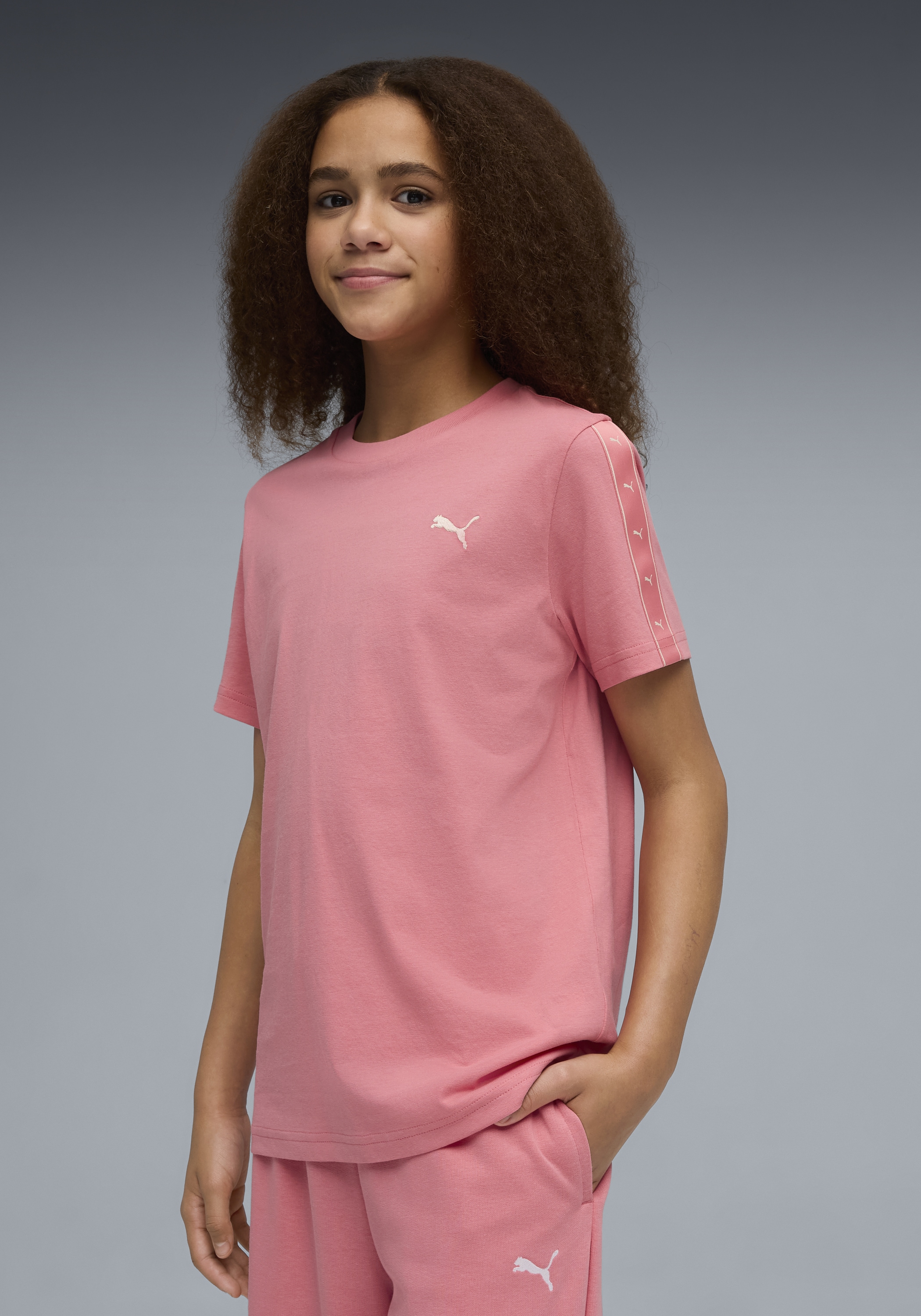 PUMA T-Shirt »ESS TAPE TEE G« Regular Fit, Kurzarm, für vielseitige Aktivitäten, aus Baumwolle