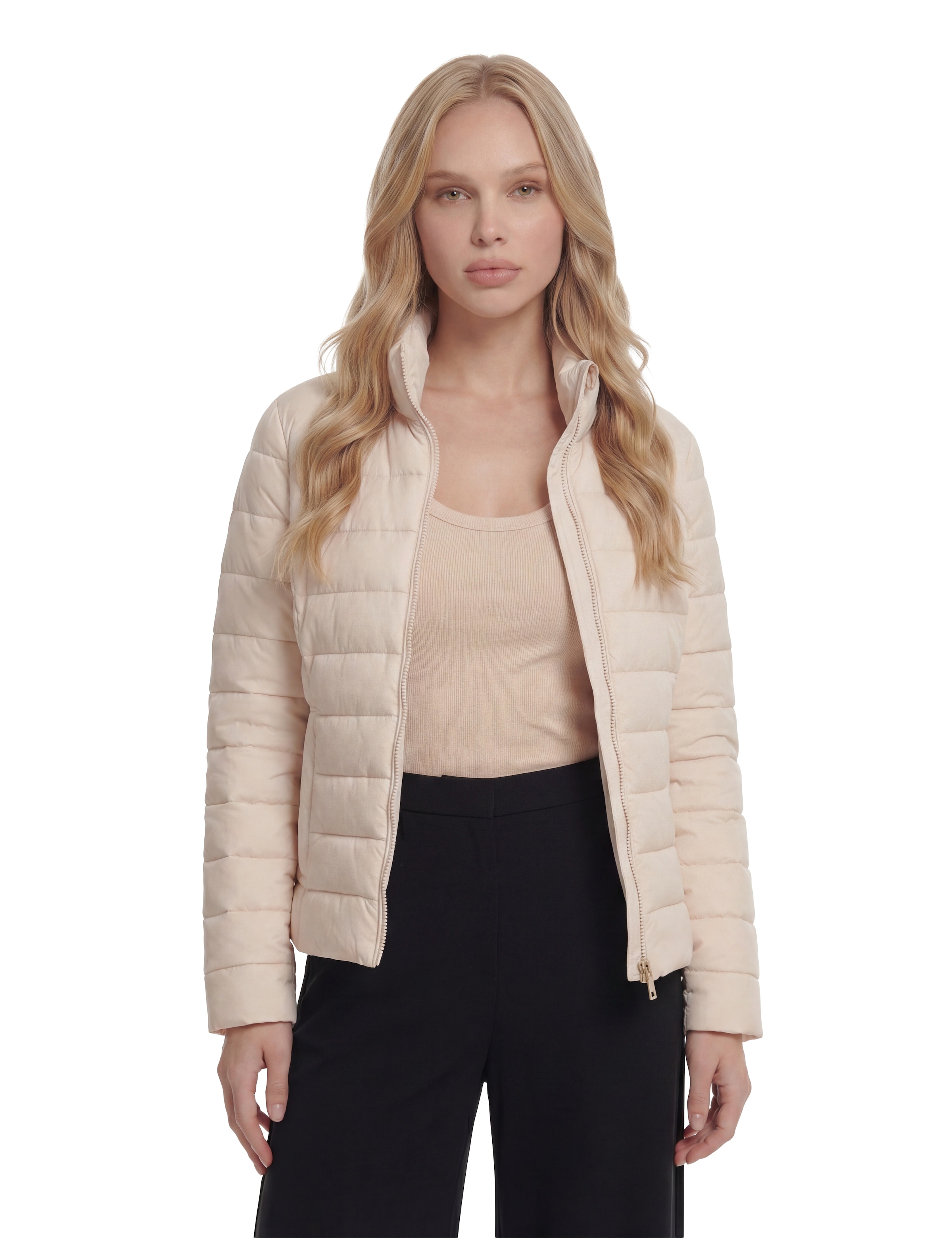 Guess Veste matelassée »SOLID HEAVY DIANN PUFFER JACKE« avec capuche mit Stehkragen, gefüttert