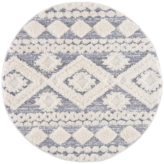 Carpet City Hochflor-Teppich »Focus 3005« rund 20 mm Höhe Boho-Teppich, Hochtief-Muster/ 3D-Effekt, für Wohnzimmer, Schlafzimmer