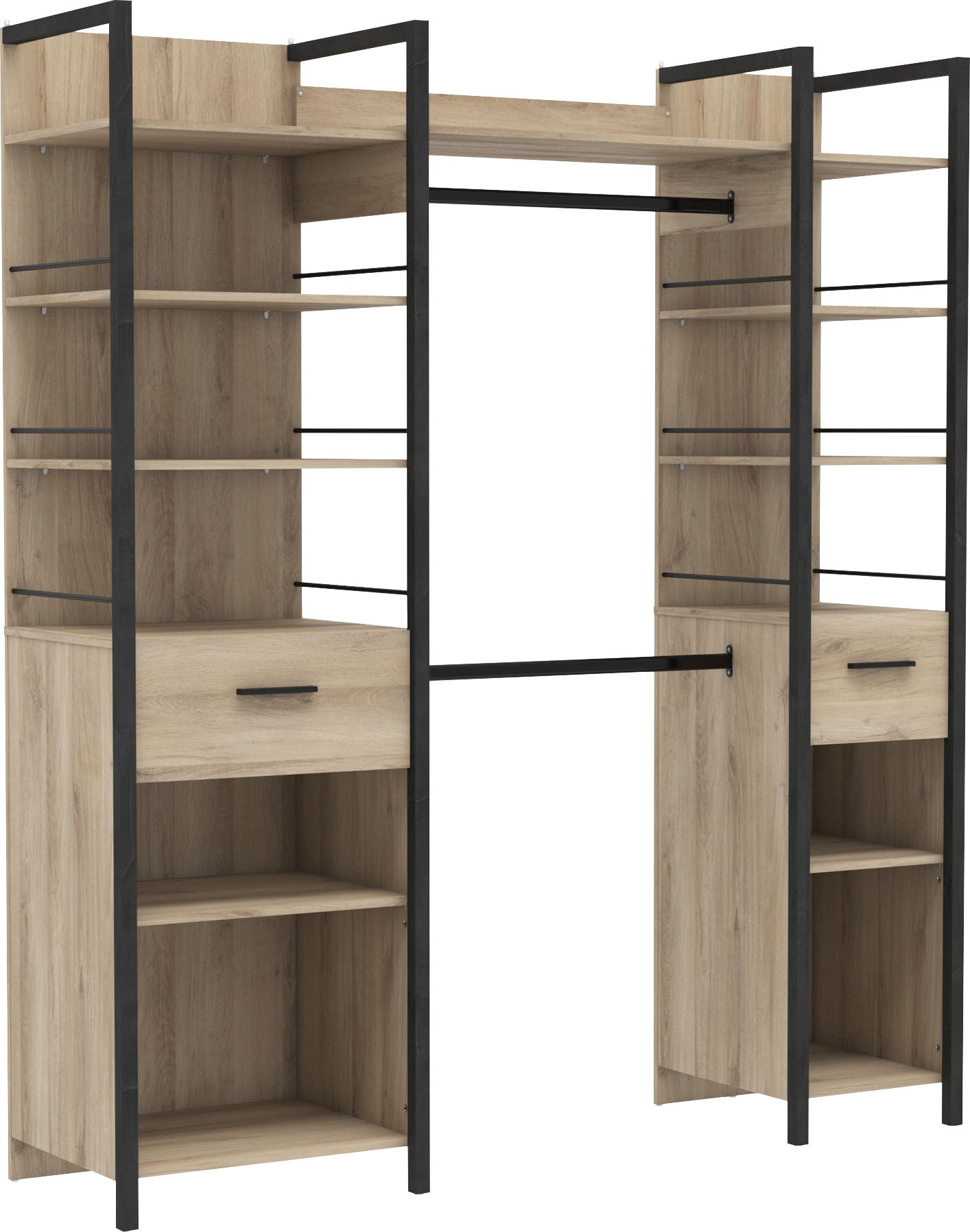 Demeyere GROUP Armoire à rideaux »Riga« L/H/P env. 180/208/48 cm,  Fabriqué en France, design peu encombrant