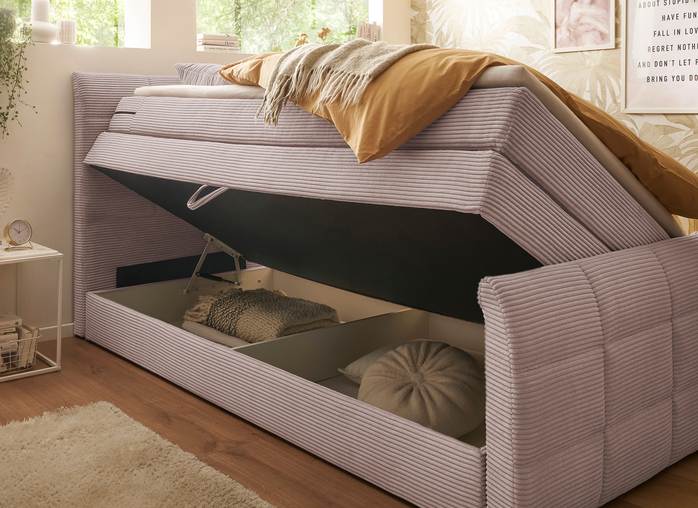 ED EXCITING DESIGN Lit boxspring »Bolivia« harte Seite mit Kokosmatte, weiche Seite mit Filzabdeckung