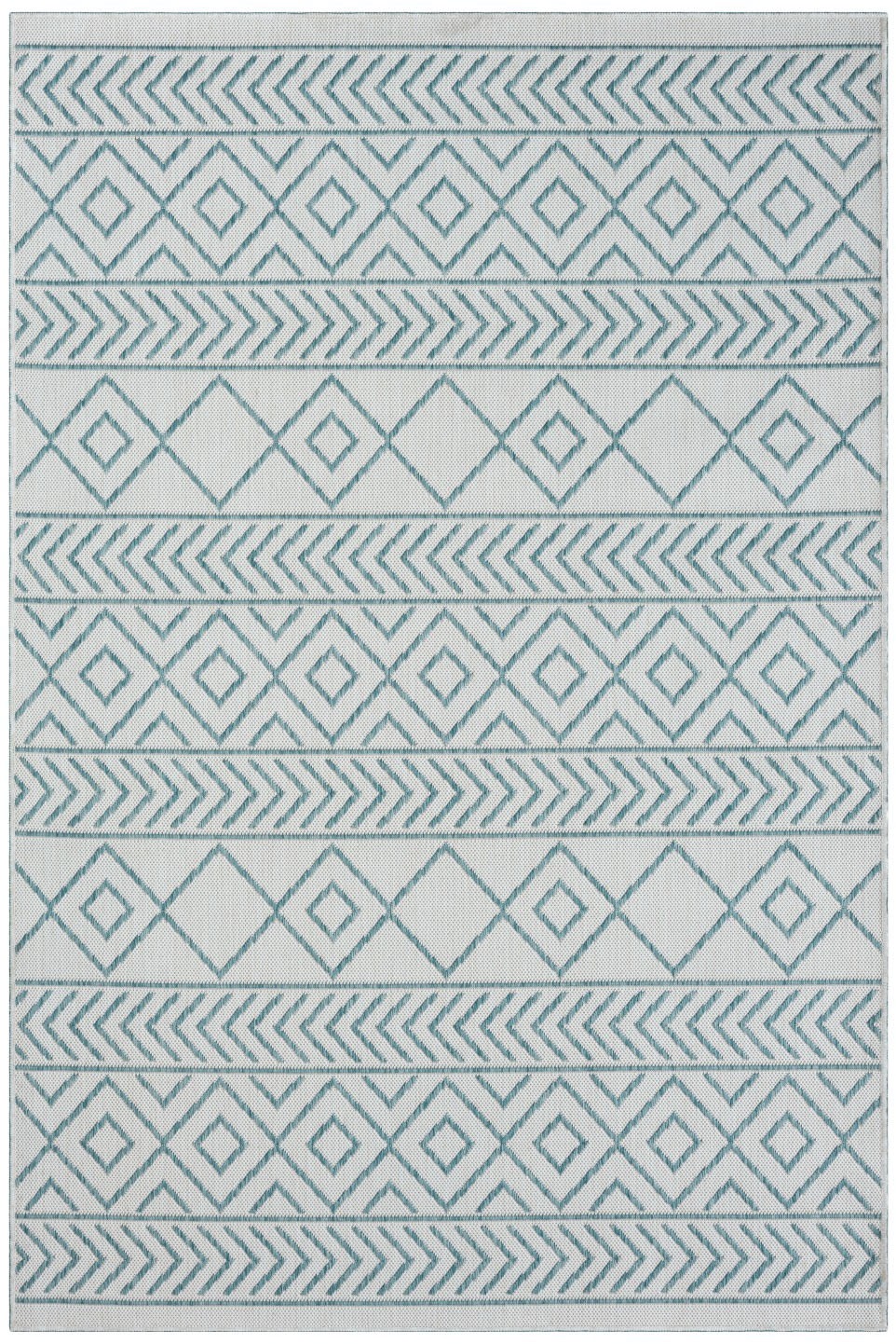 Myflair Möbel & Accessoires Teppich »Liva, LAGERRÄUMUNG!« rechteckig 8 mm Höhe Wendeteppich, Rauten Motiv, Outdoor geeignet, Balkon, Terrasse