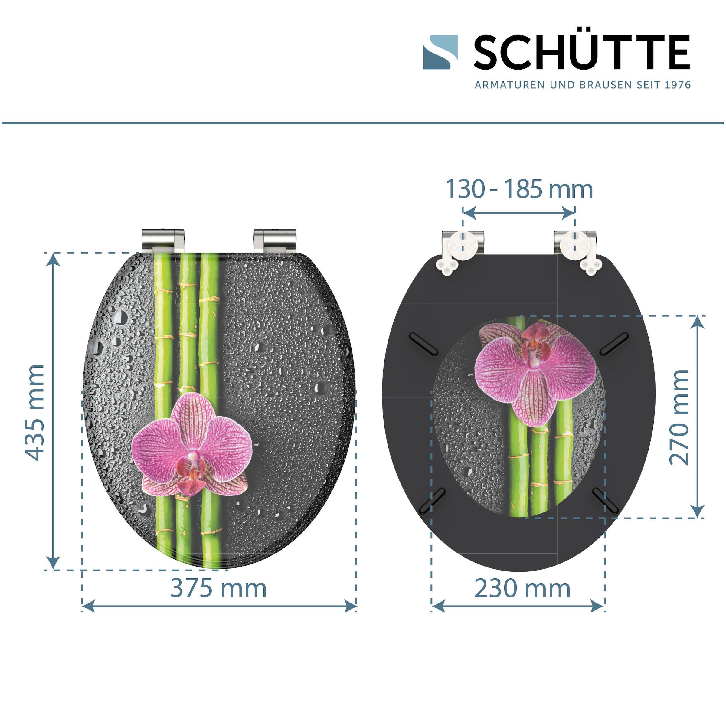 Schütte WC-Sitz »Asia« mit Absenkautomatik und Holzkern, MDF