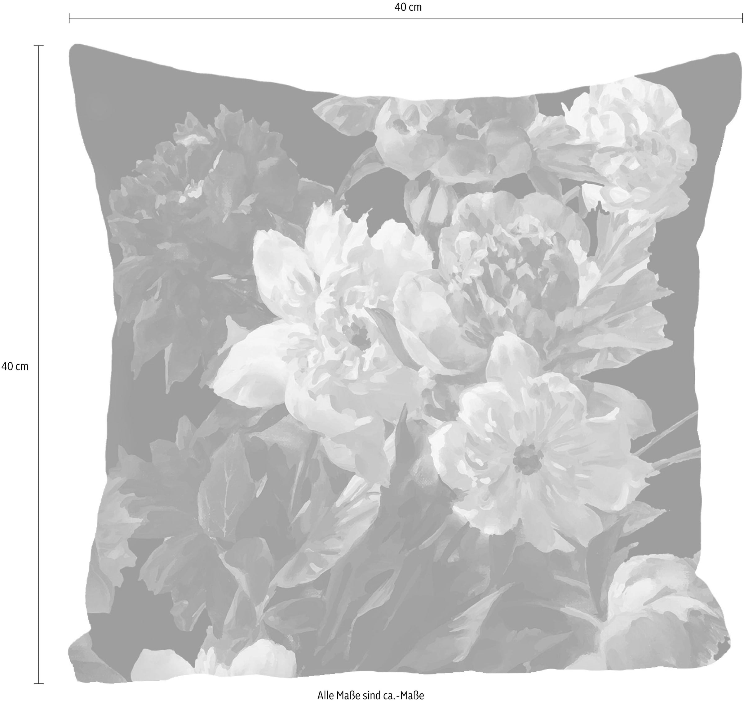 queence Coussin décoratif »Blütenzweige« housse de coussin sans rembourrage, 1 pièce