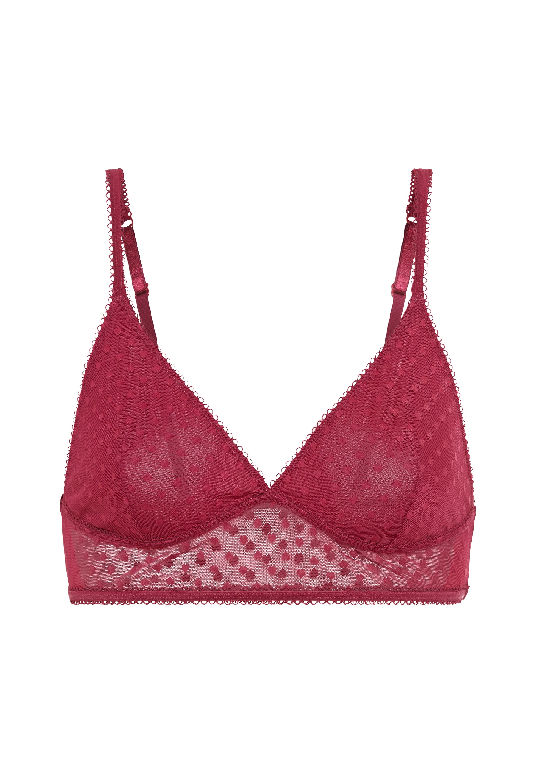 LSCN by LASCANA Bralette aus leicht transparentem Herzchen-Mesh