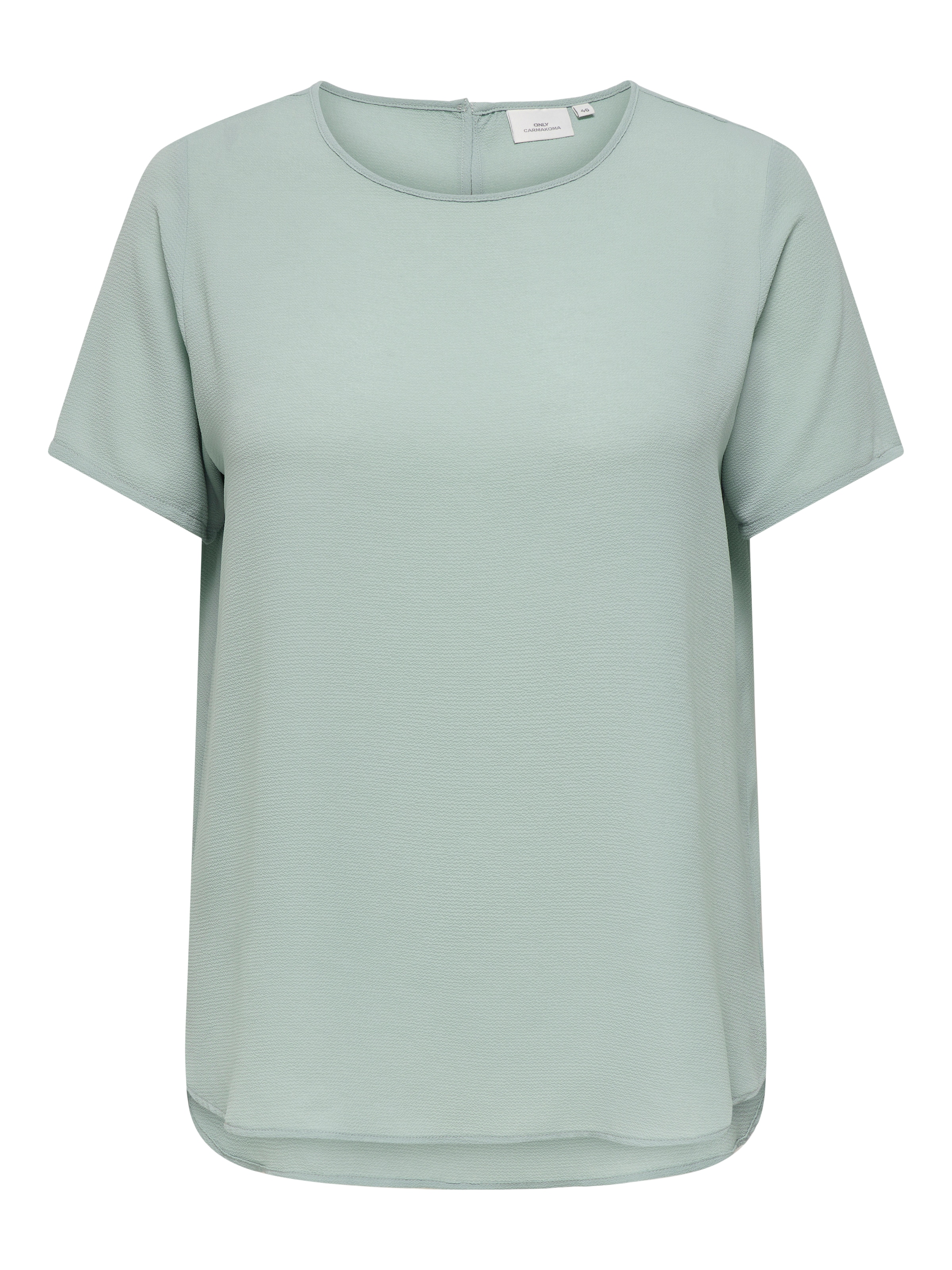 ONLY CARMAKOMA Chemisier à chemise »CARVICA SS TOP WVN NOOS« Materialmix, regular fit