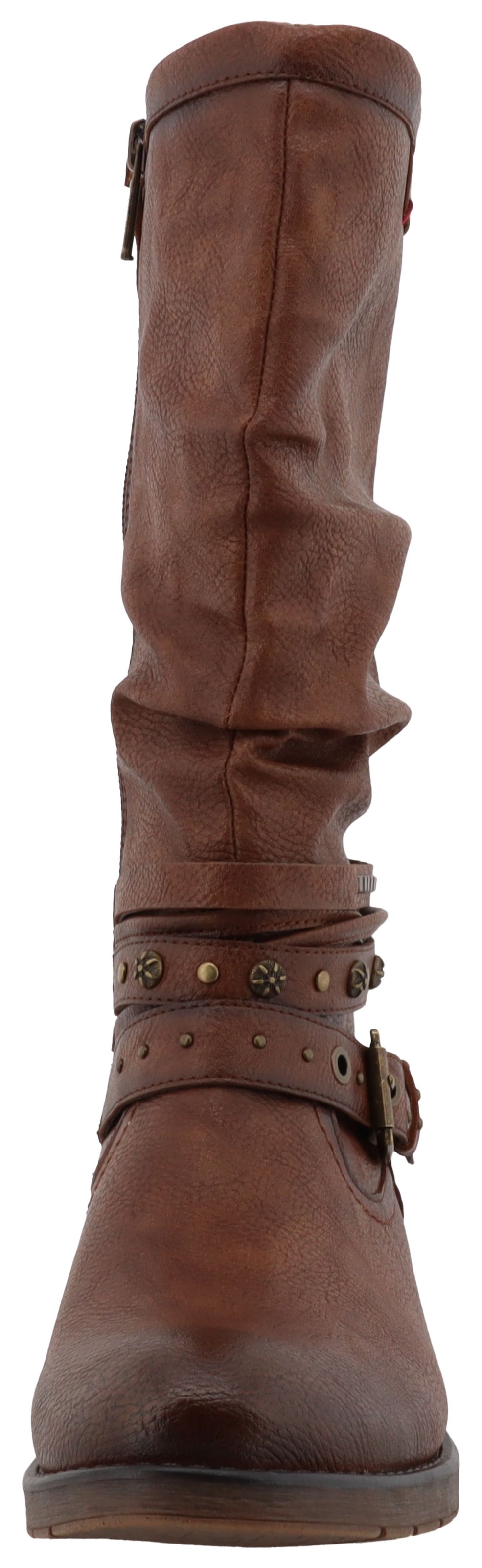 Mustang Shoes Bottes d'hiver »Elfi«  bottes avec lanières décoratives et talon bloc