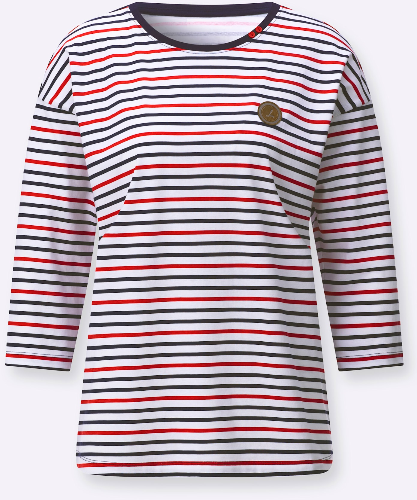 Casual Looks T-shirt à manches 3/4 »Ringelshirt« 1 pièces