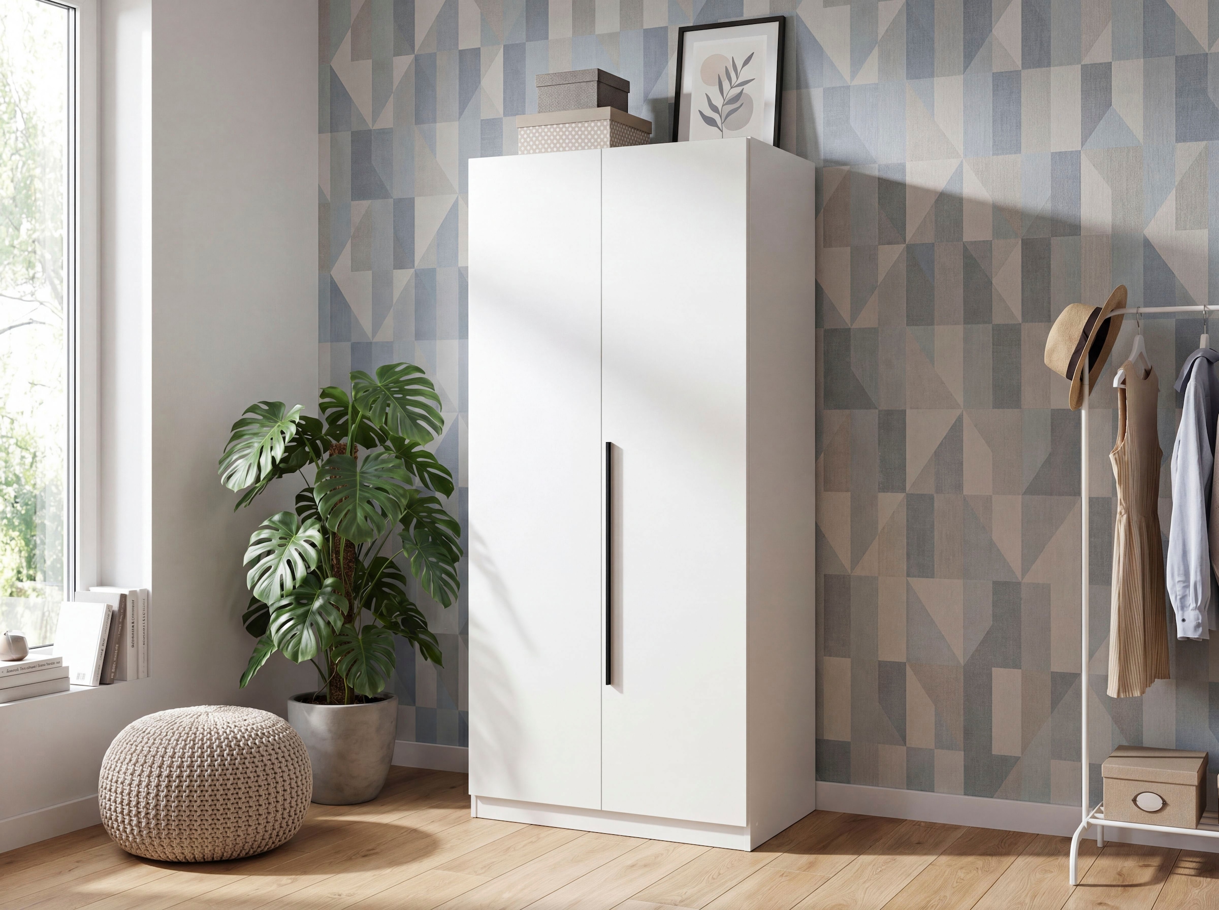 Wimex Armoire à portes battantes »Marburg in der Breite 90cm, inkl. Kleiderstange und Einlegeboden« disponible en différentes variantes de couleurs