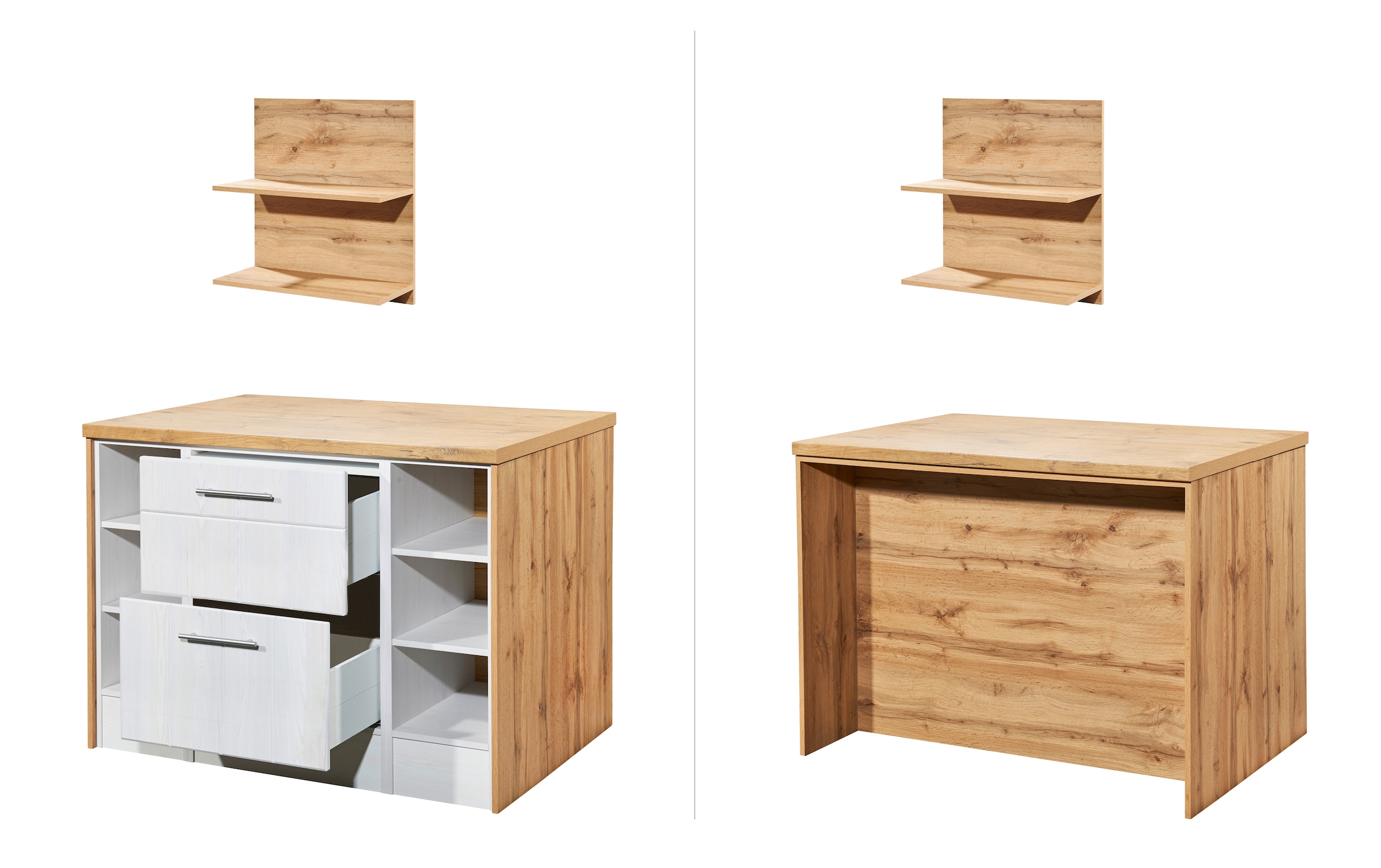 RESPEKTA Ilot de cuisine »Anton« Largeur 124 cm, avec Soft-Close