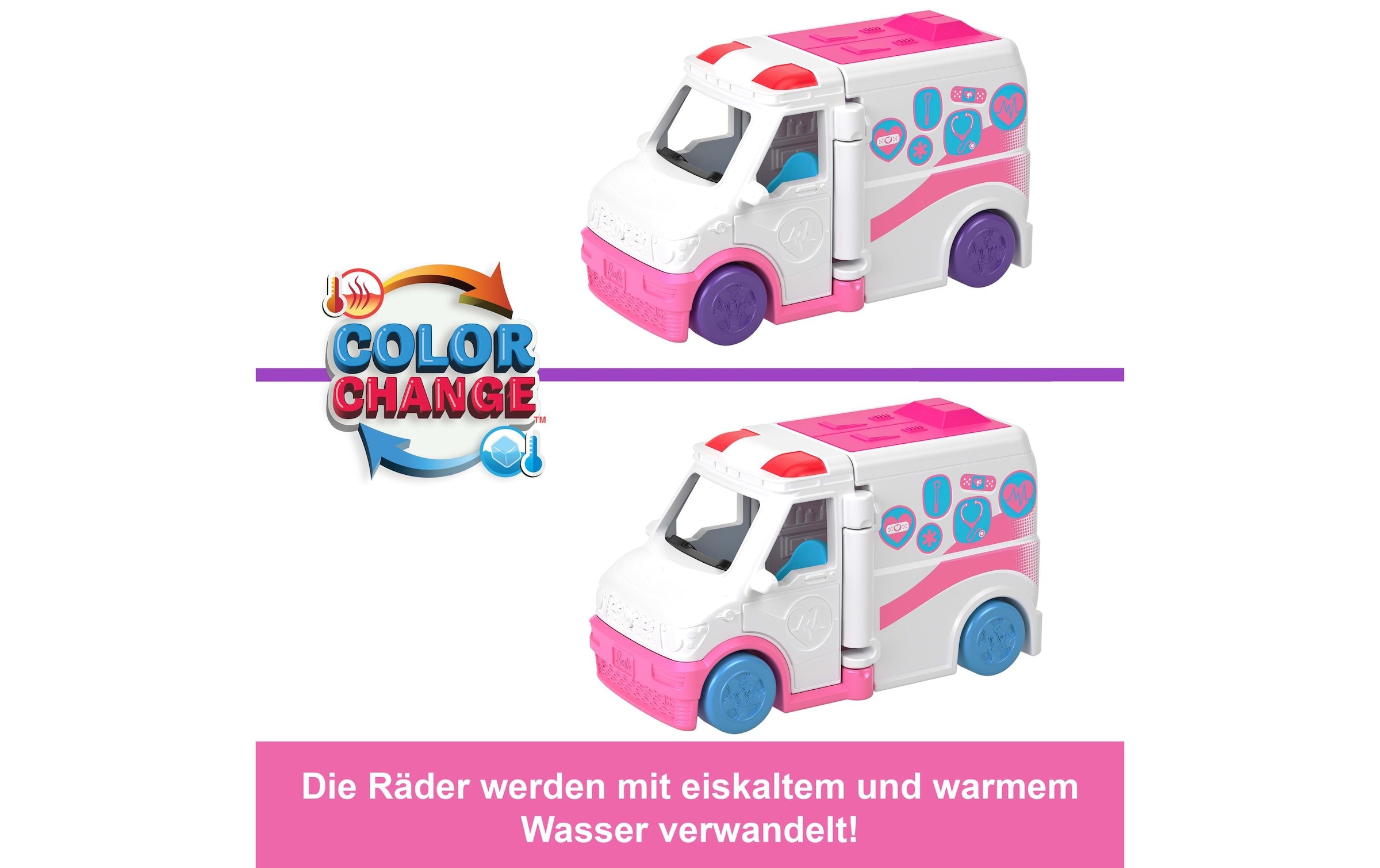 Barbie Anziehpuppe »Mini BarbieLand Krankenwagen mit Puppe«