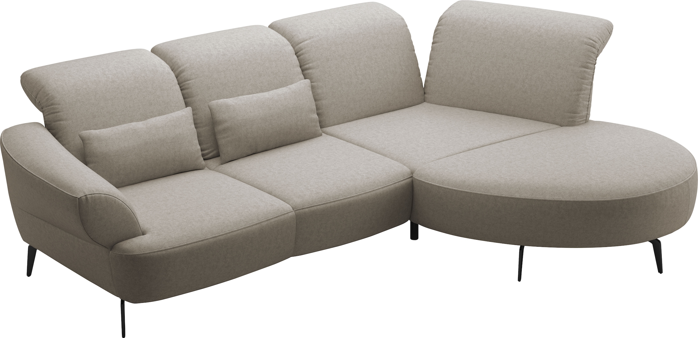 sit&more Ecksofa »Dance, L-Form, inkl. Sitztiefenverstellung« inkl. Click&Seat, optional mit Kopfteilverstellung