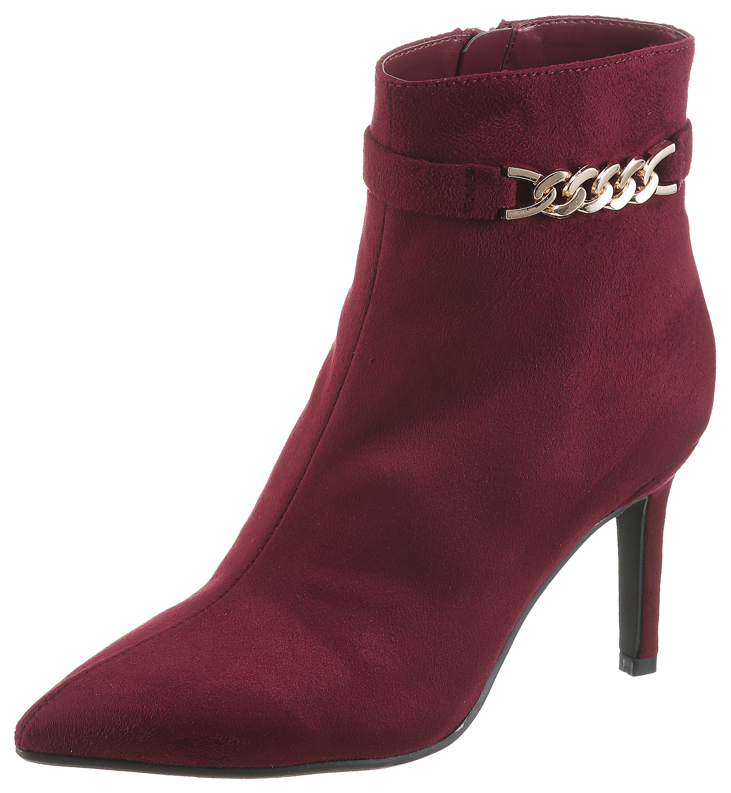 Aniston SHOES Bottines  bottines avec chaîne décorative dorée - NOUVELLE COLLECTION