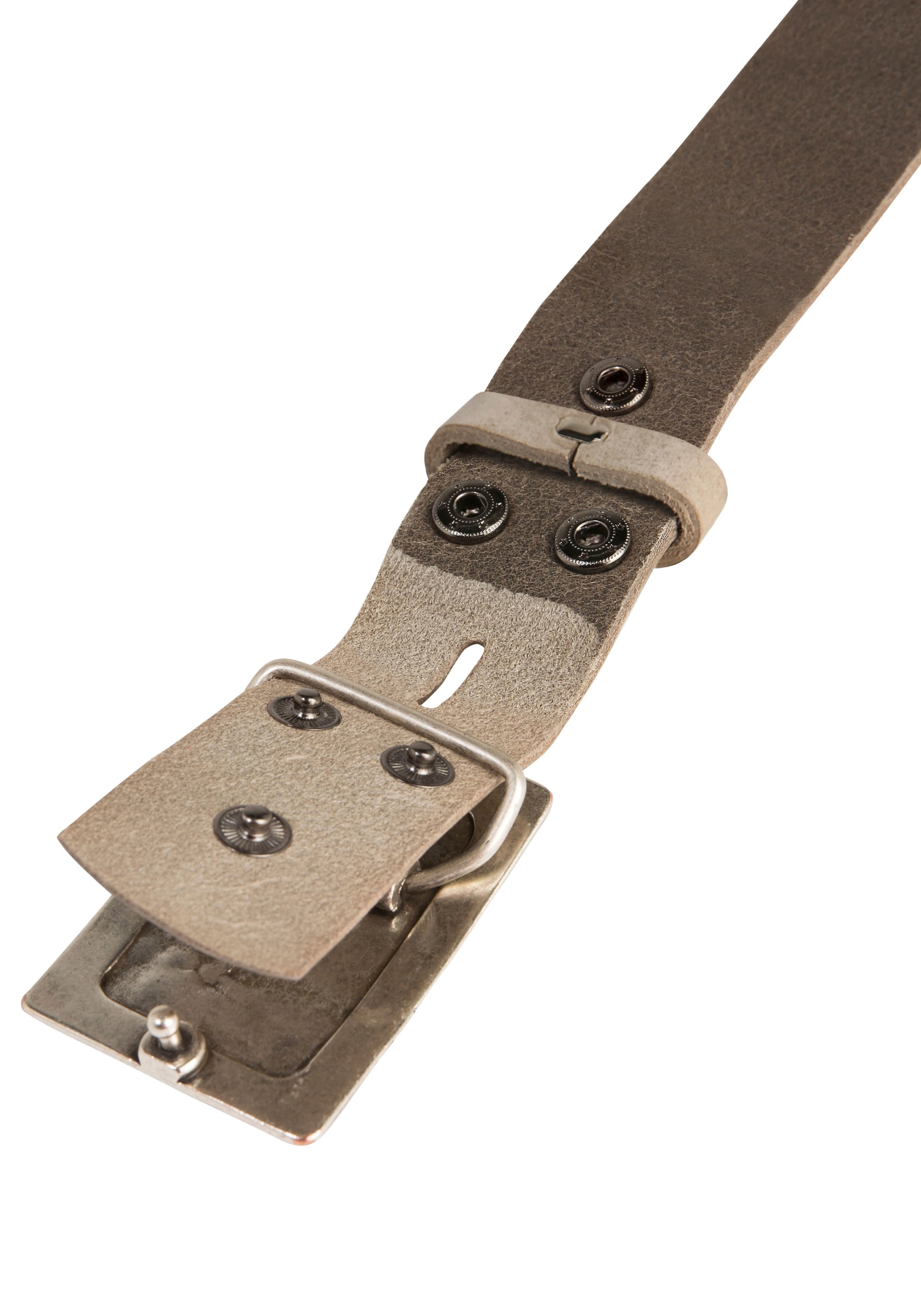 Rettungsring Gürtel Ledergürtel mit austauschbarer Schliesse »Rechteck Eingefasst«