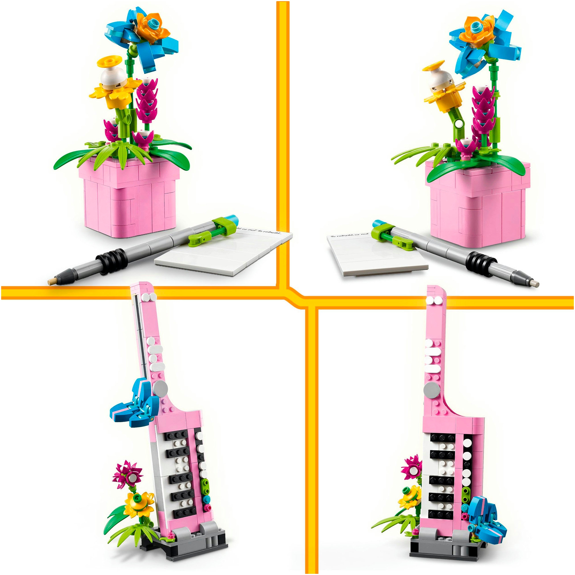 LEGO® Pions de construction »Schreibmaschine mit Blumen (31169), LEGO Creator« Made in Europe