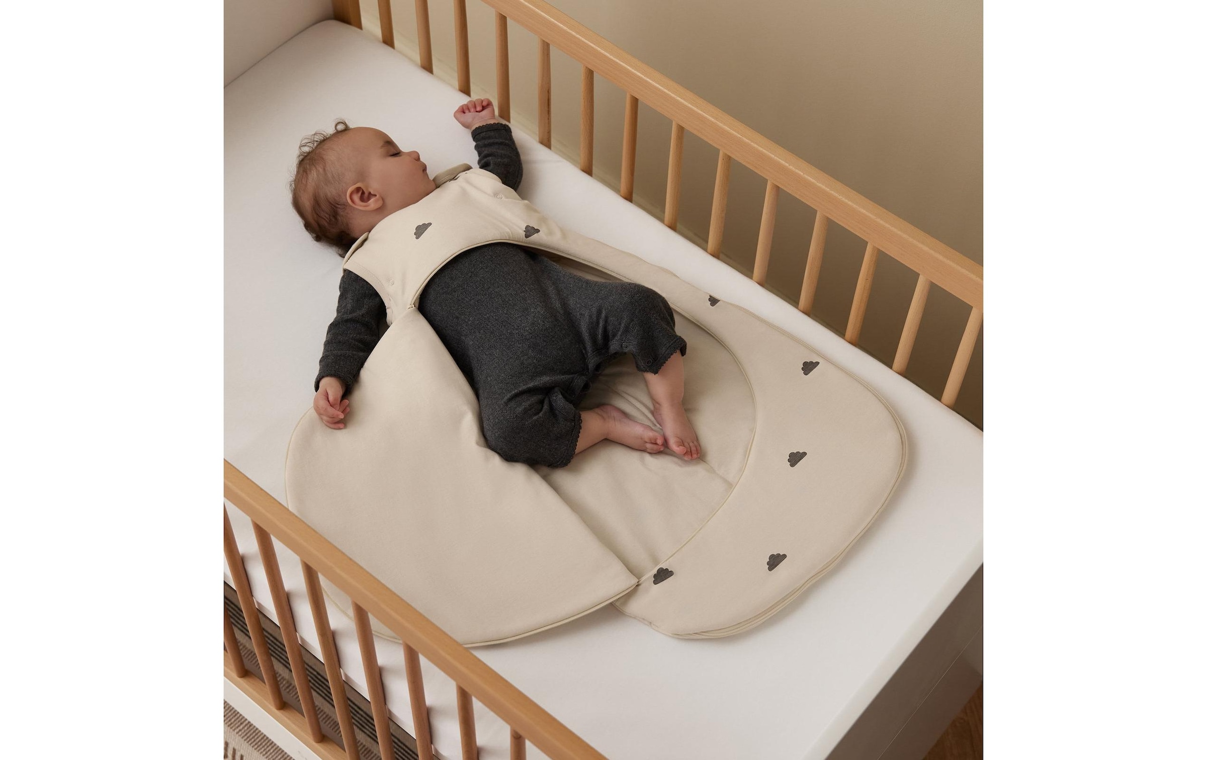   Sac de couchage pour bébé »Snüz Pouch 0-6 Monate Sand mit Wölkchen, TOG 0.5«