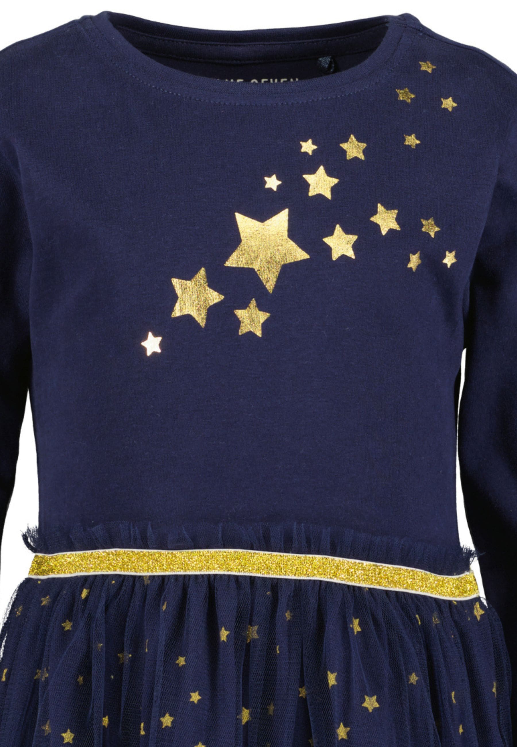 Blue Seven Jerseykleid mit Tüll-Überrock und tollen Glitzerdetails