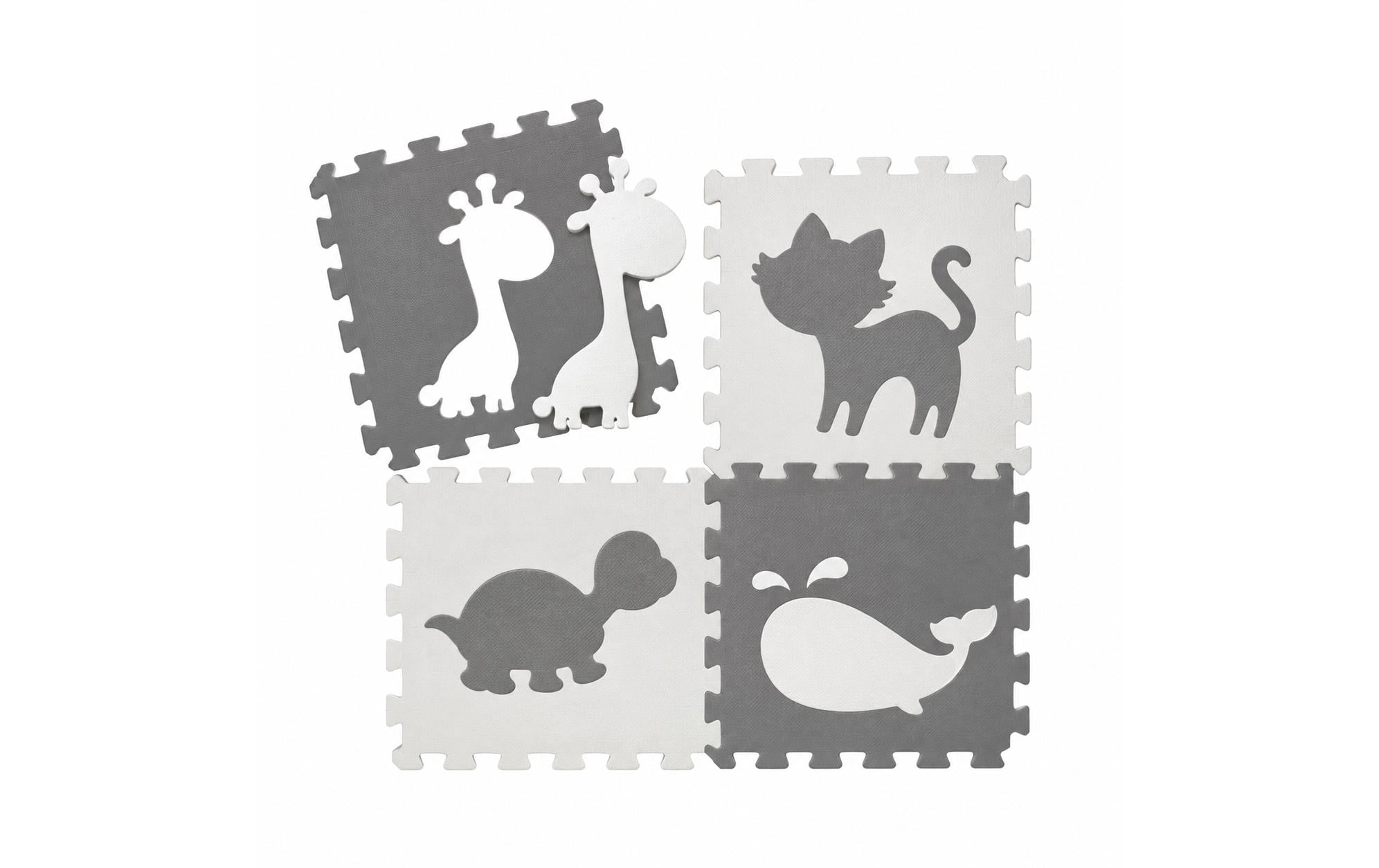   Puzzlematte »Tadu Puzzlematte Animalo, 184.5 x 184.5 x 1 cm, grau«